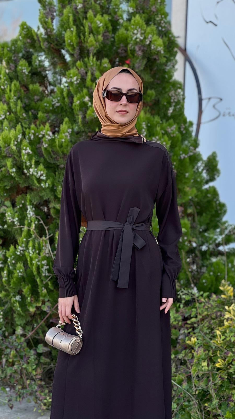 Misswhence Elbise Kahverengi 38822