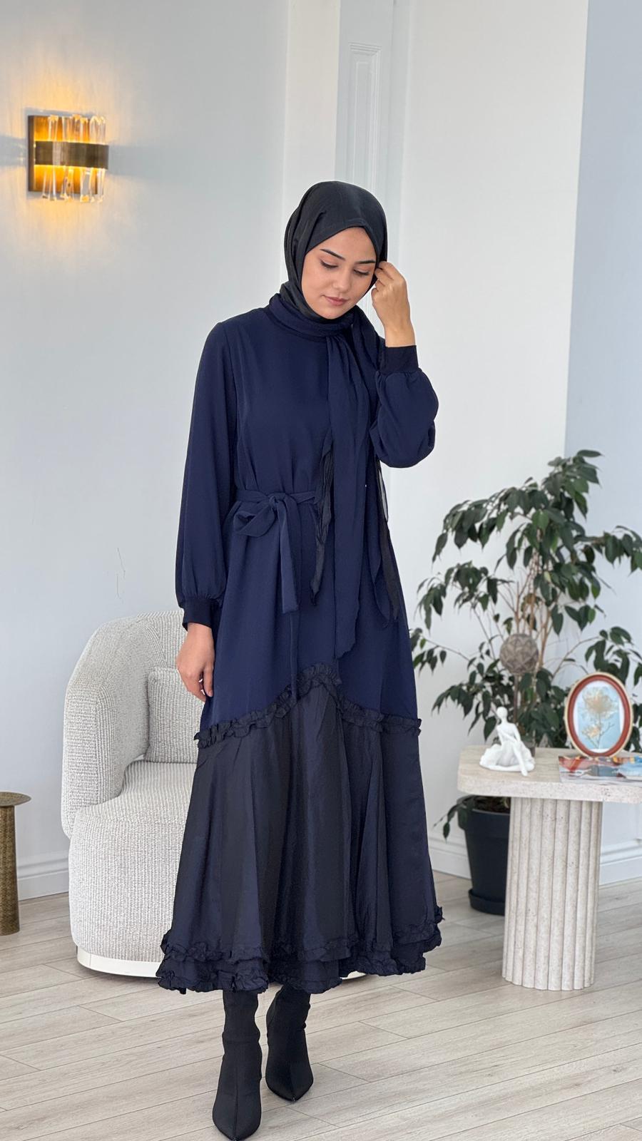 Misswhence Elbise Lacivert 38826