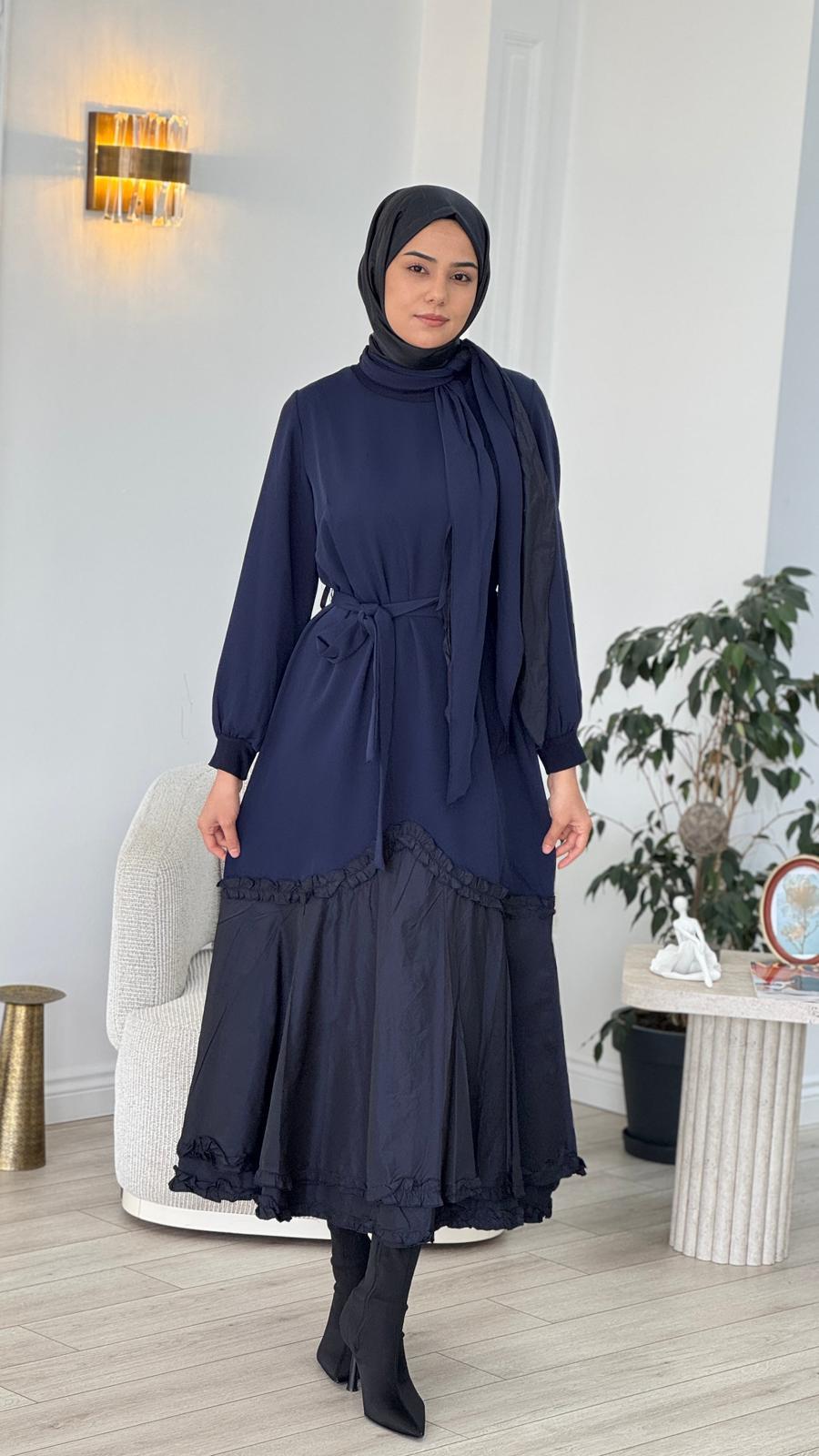 Misswhence Elbise Lacivert 38826
