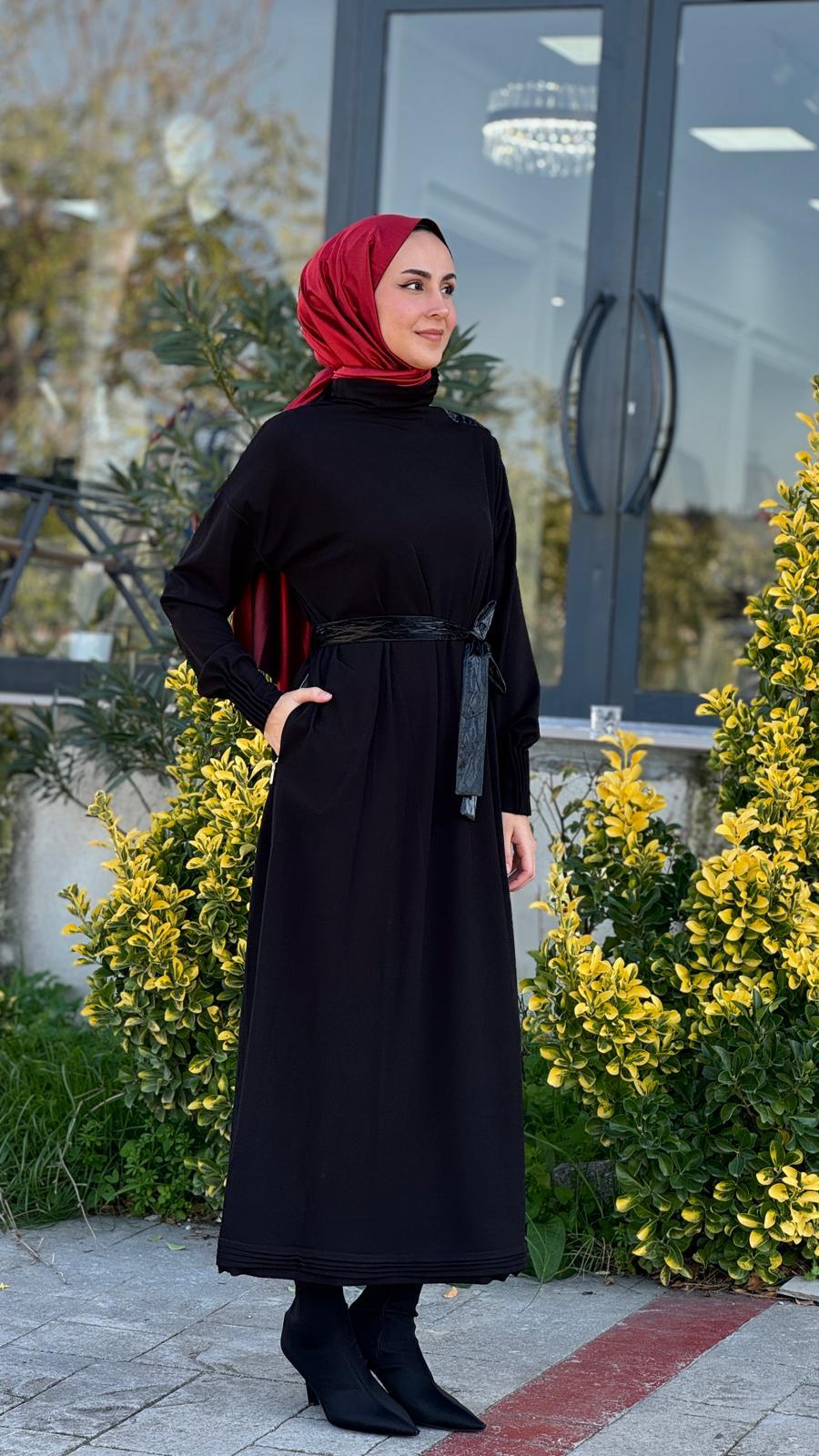 Misswhence Elbise Siyah 38822