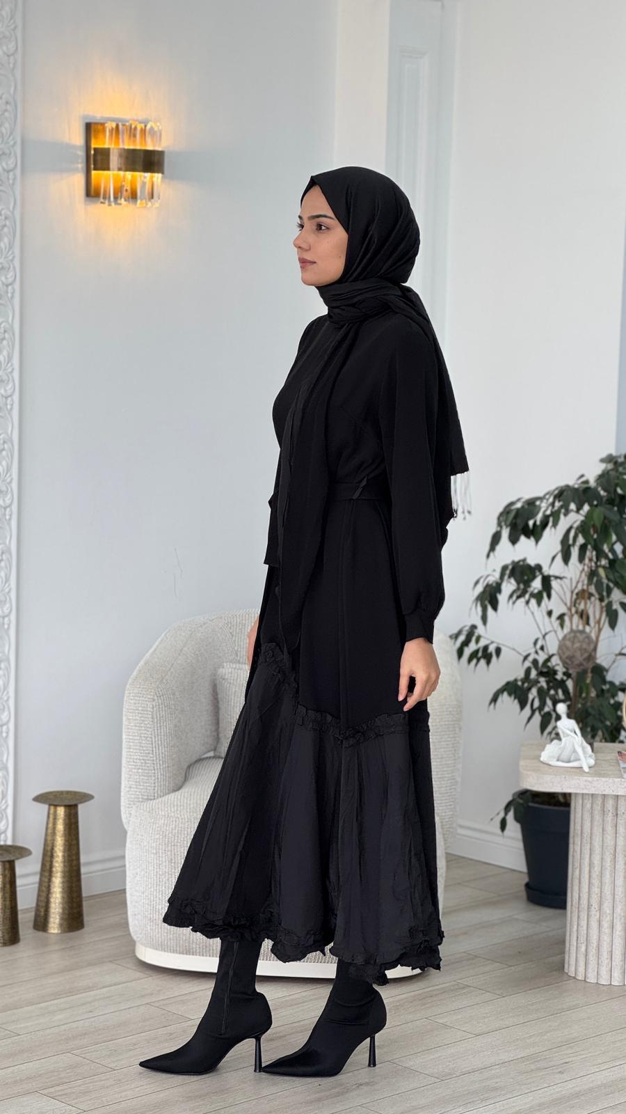 Misswhence Elbise Siyah 38826