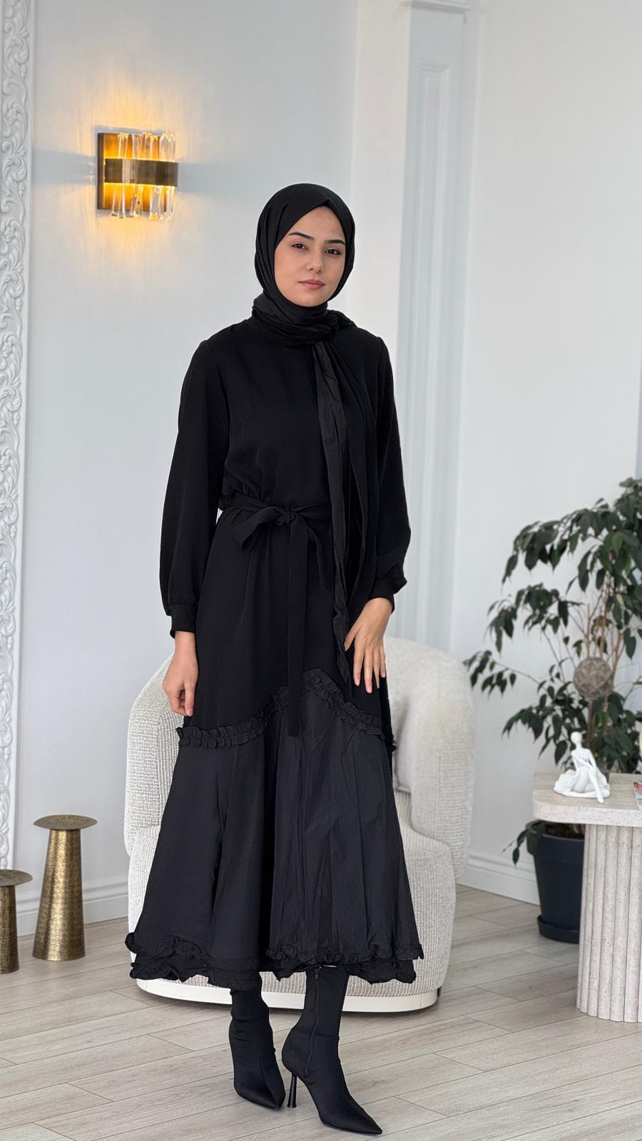 Misswhence Elbise Siyah 38826