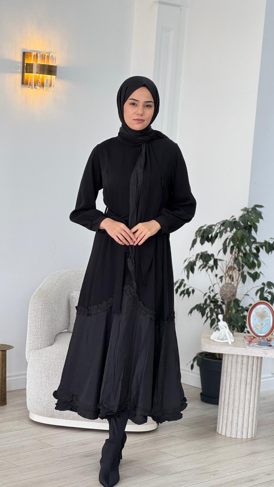 Misswhence Elbise Siyah 38826