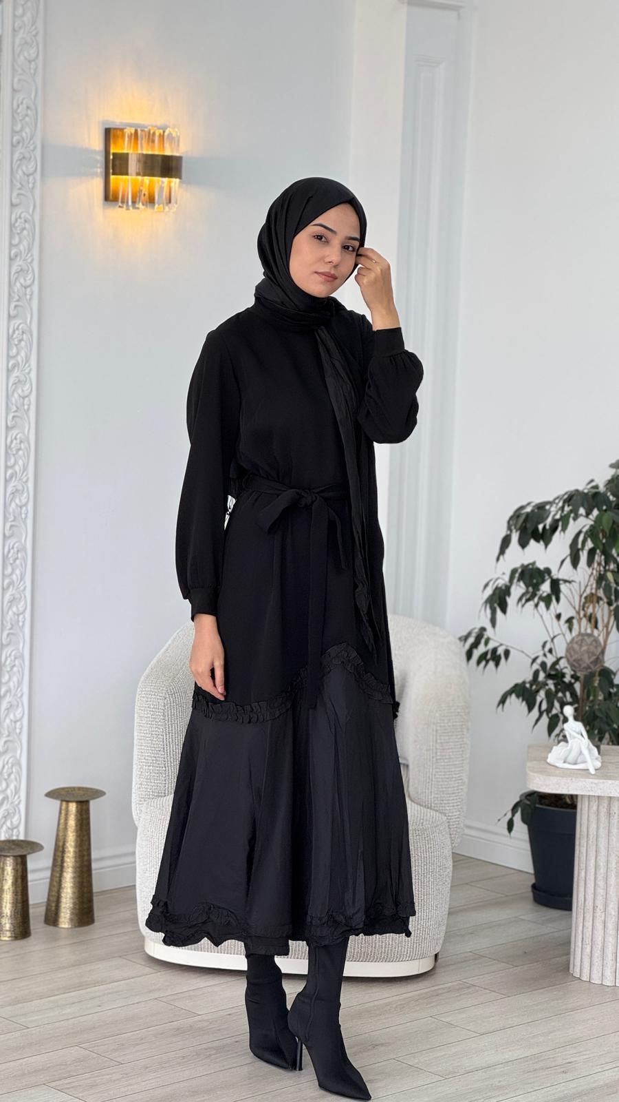 Misswhence Elbise Siyah 38826