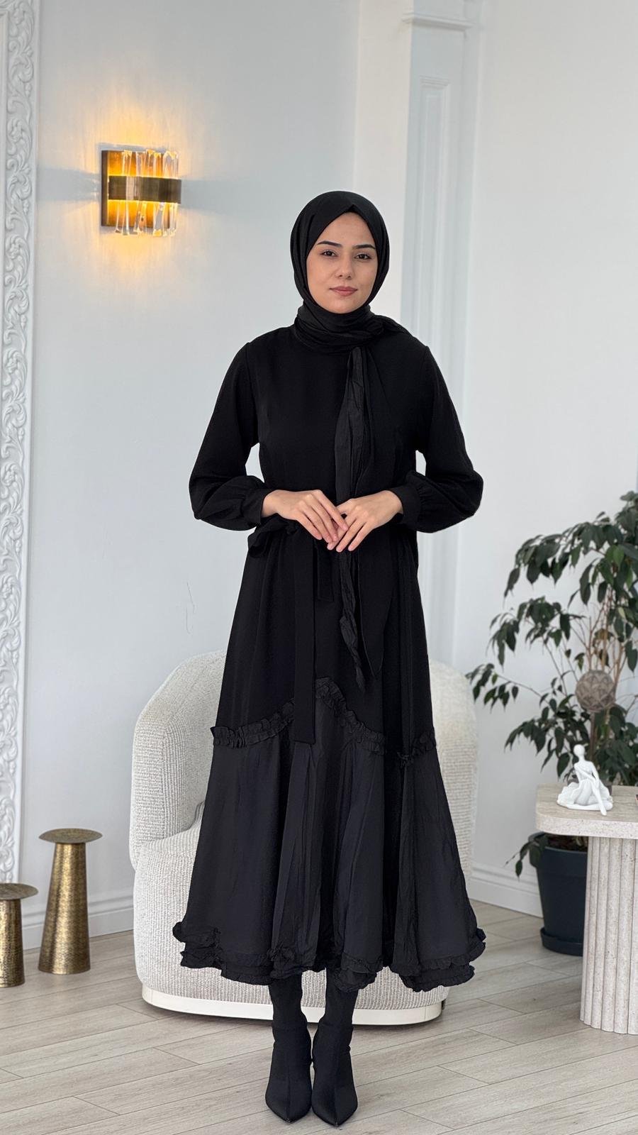 Misswhence Elbise Siyah 38826