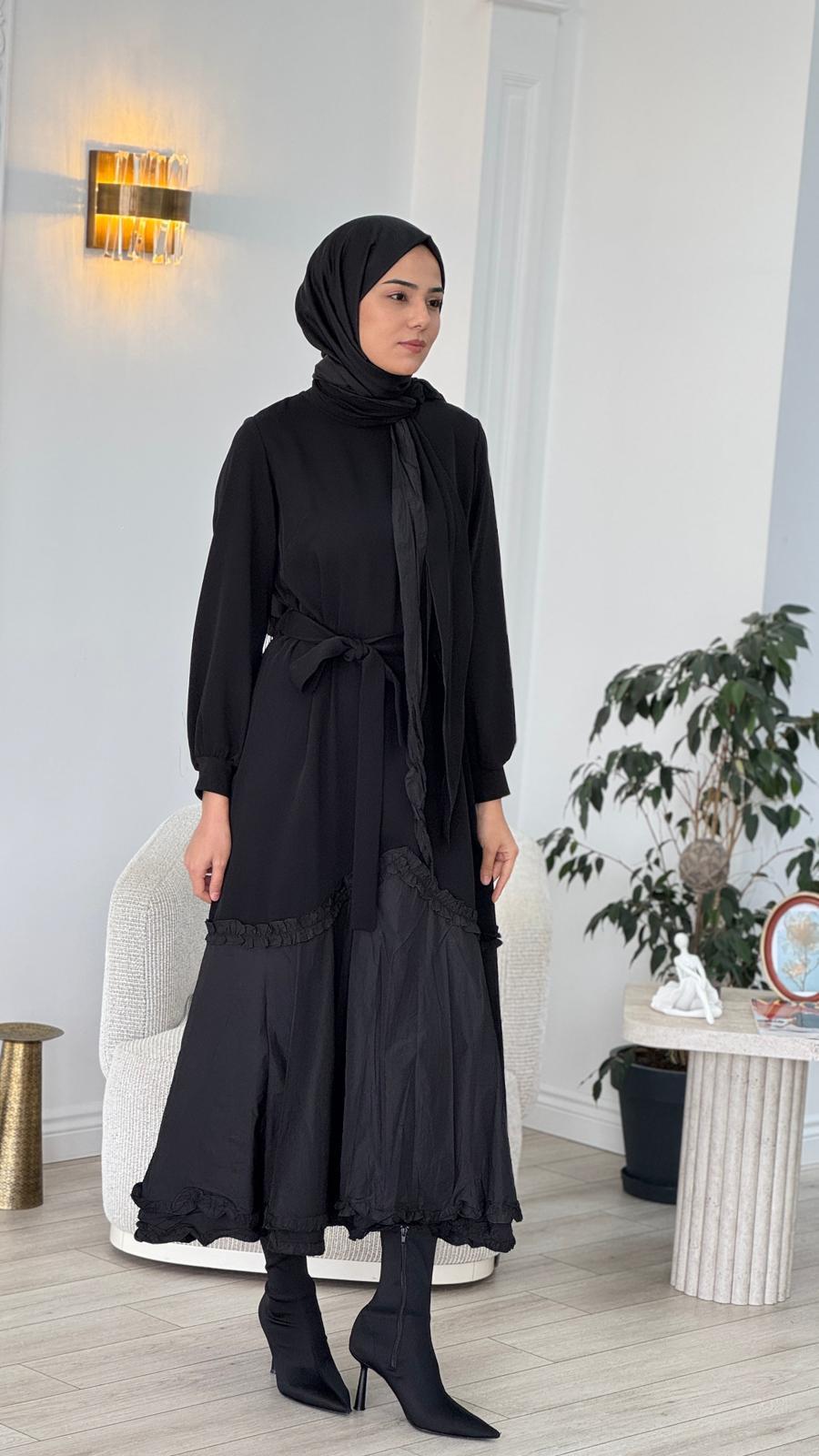 Misswhence Elbise Siyah 38826