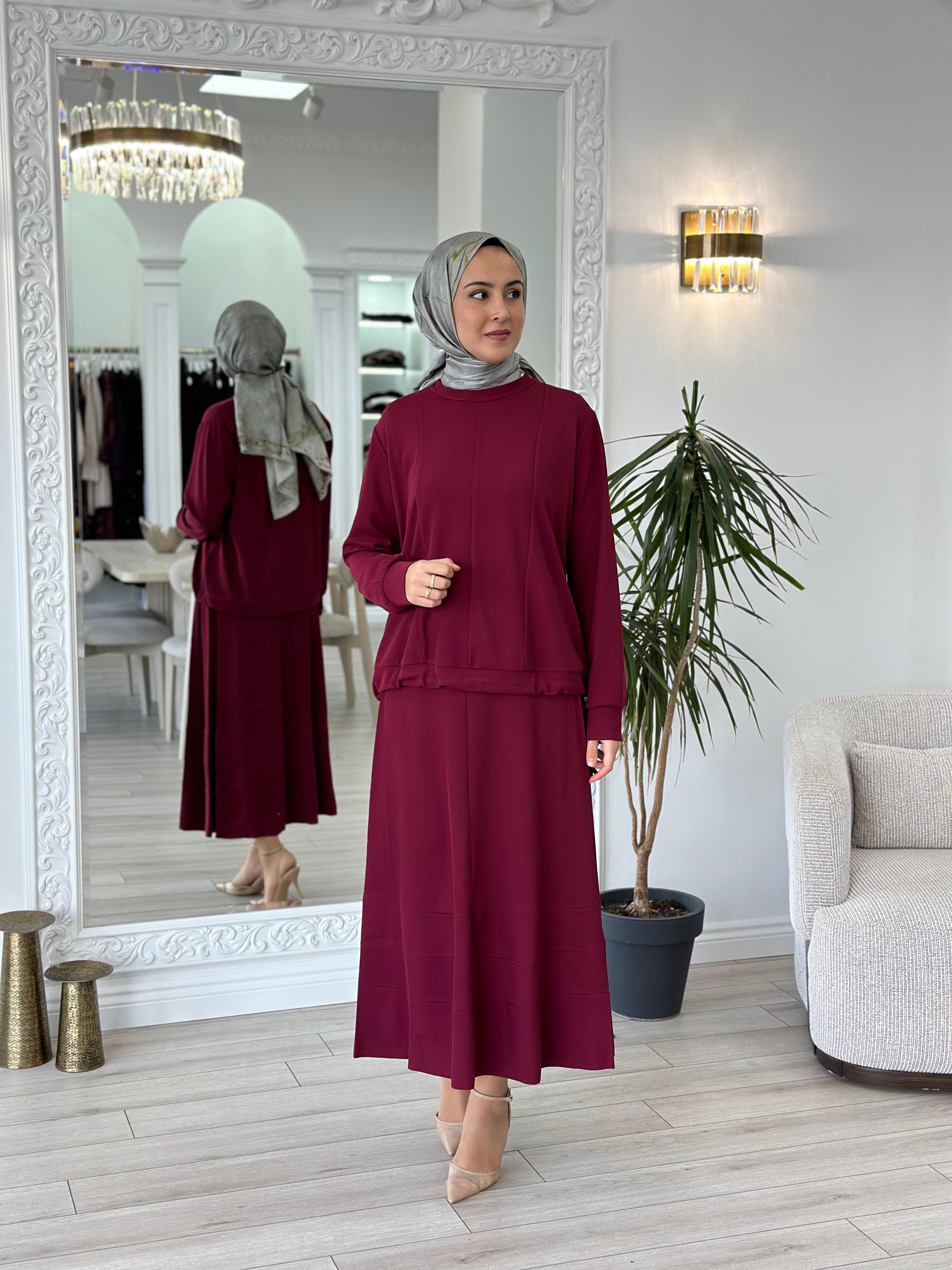 Misswhence Etekli Takım Bordo 36002