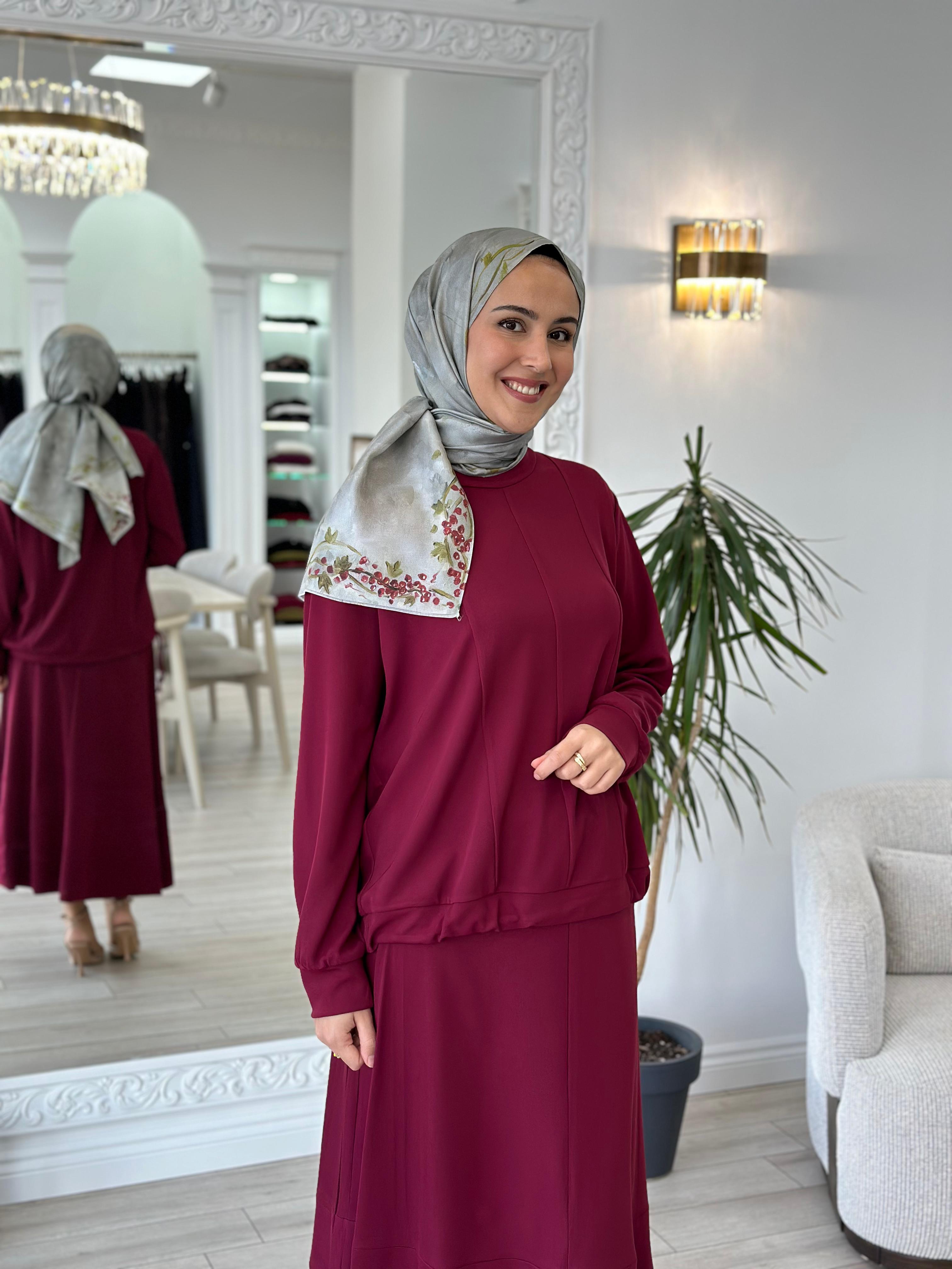 Misswhence Etekli Takım Bordo 36002