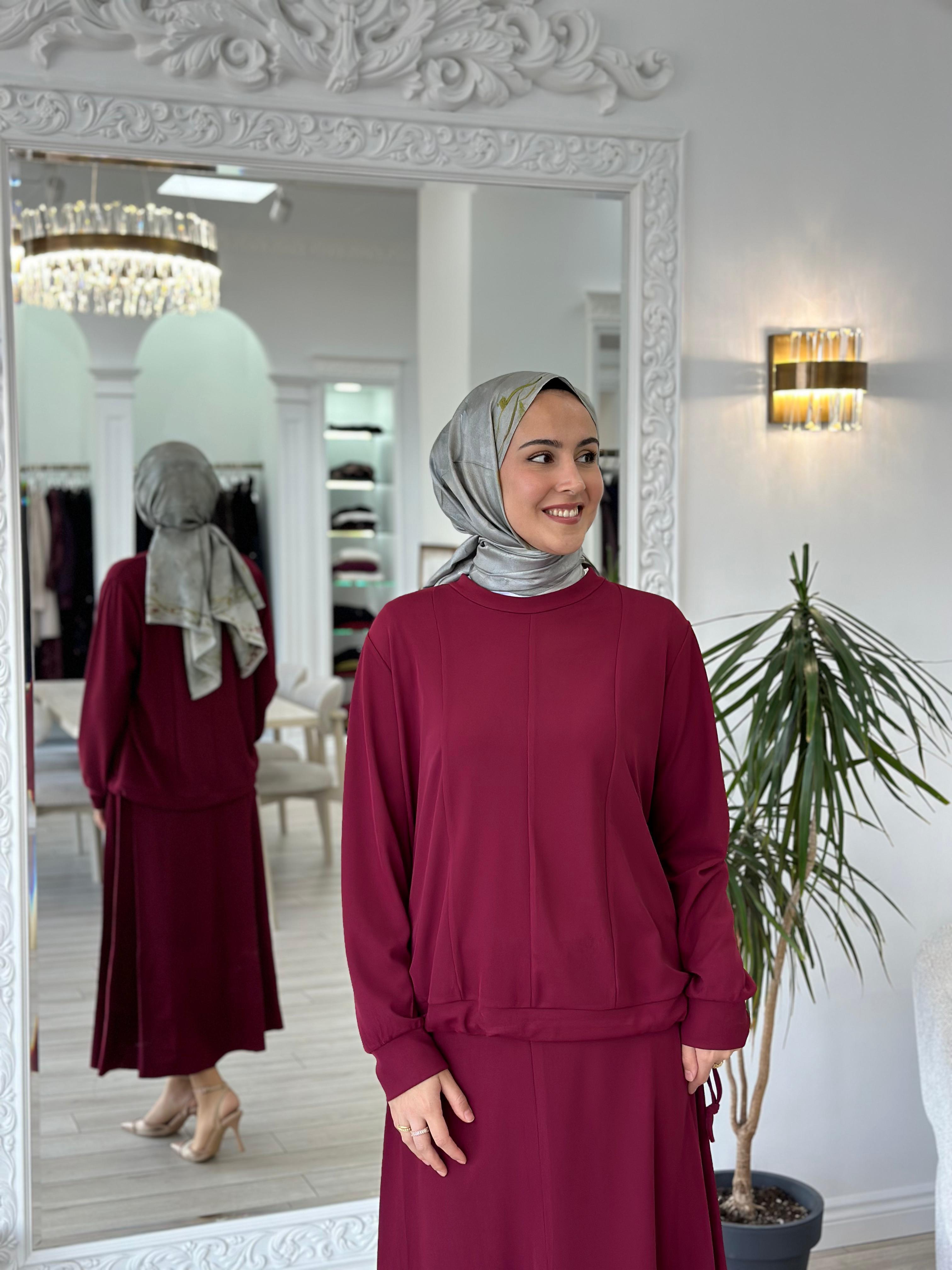 Misswhence Etekli Takım Bordo 36002