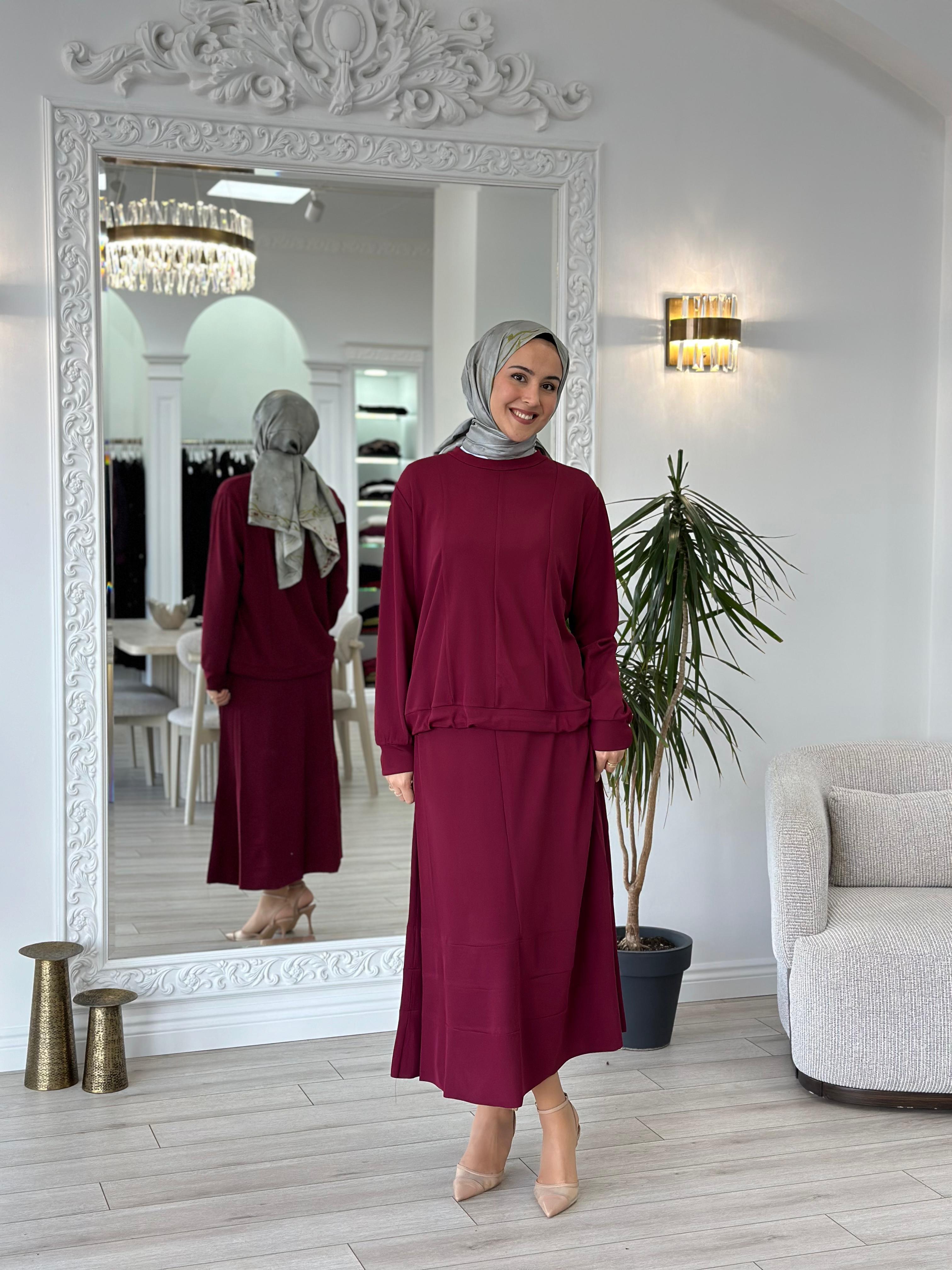Misswhence Etekli Takım Bordo 36002
