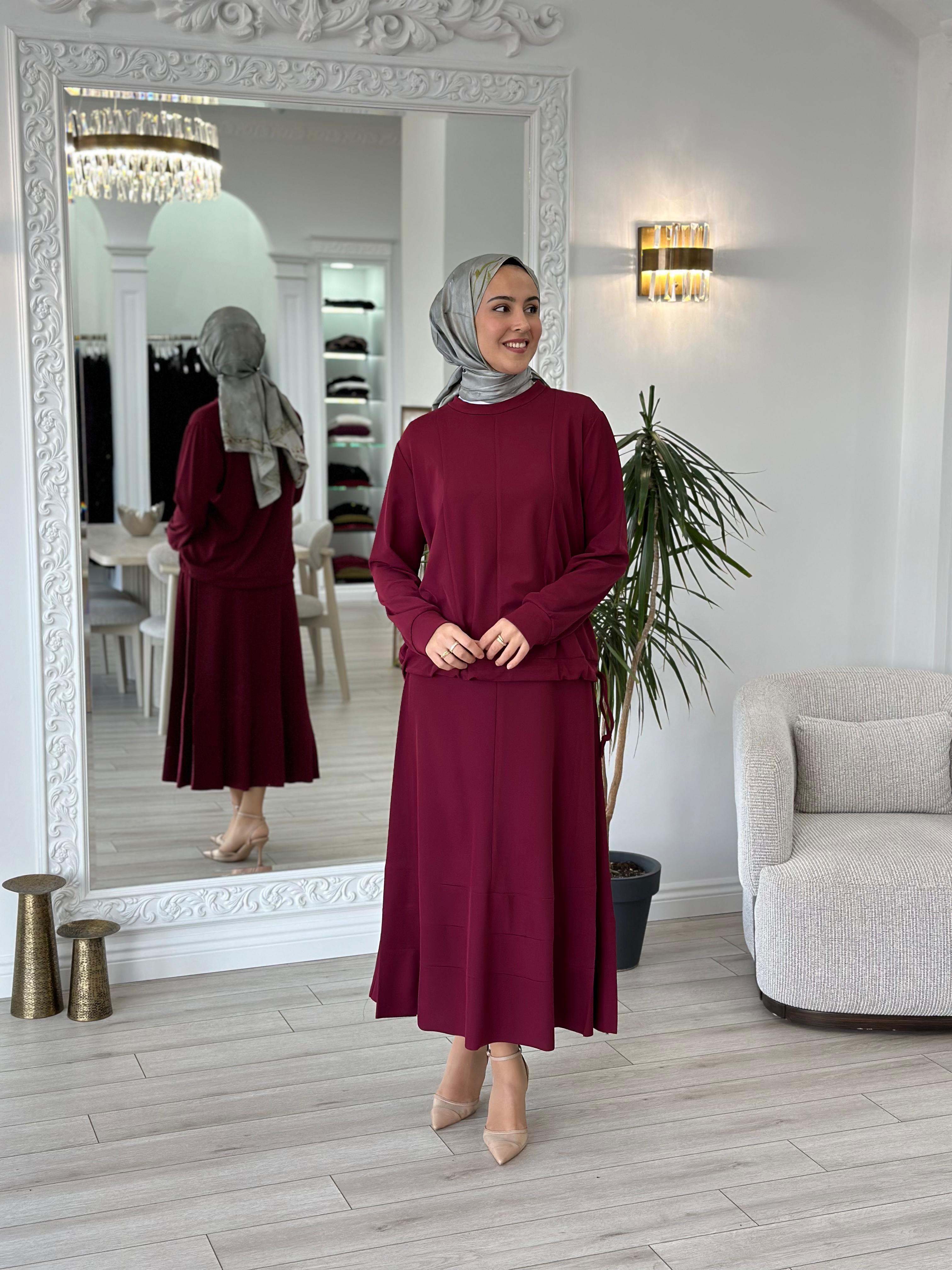 Misswhence Etekli Takım Bordo 36002