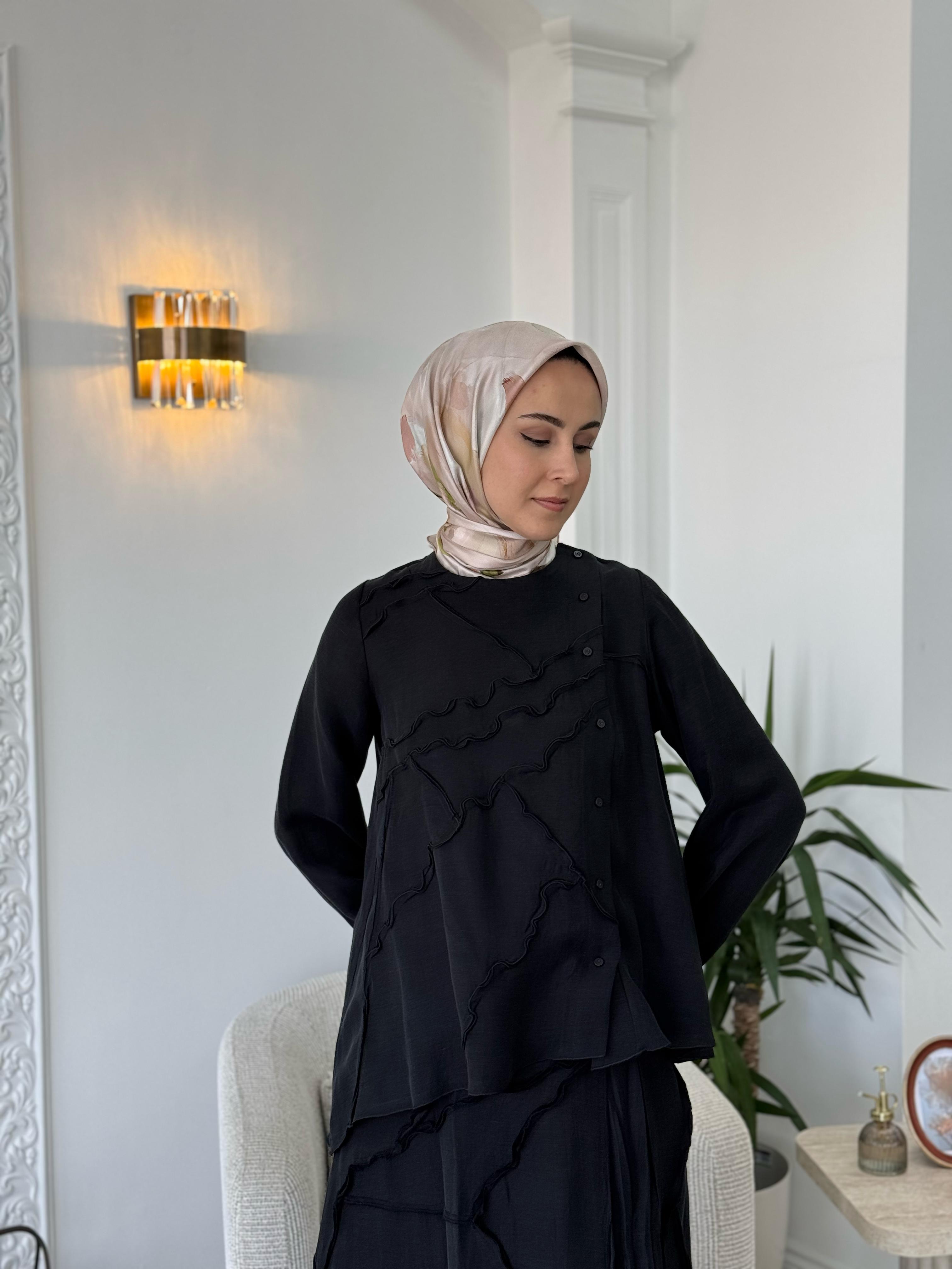 Misswhence Etekli Takım Siyah 37305