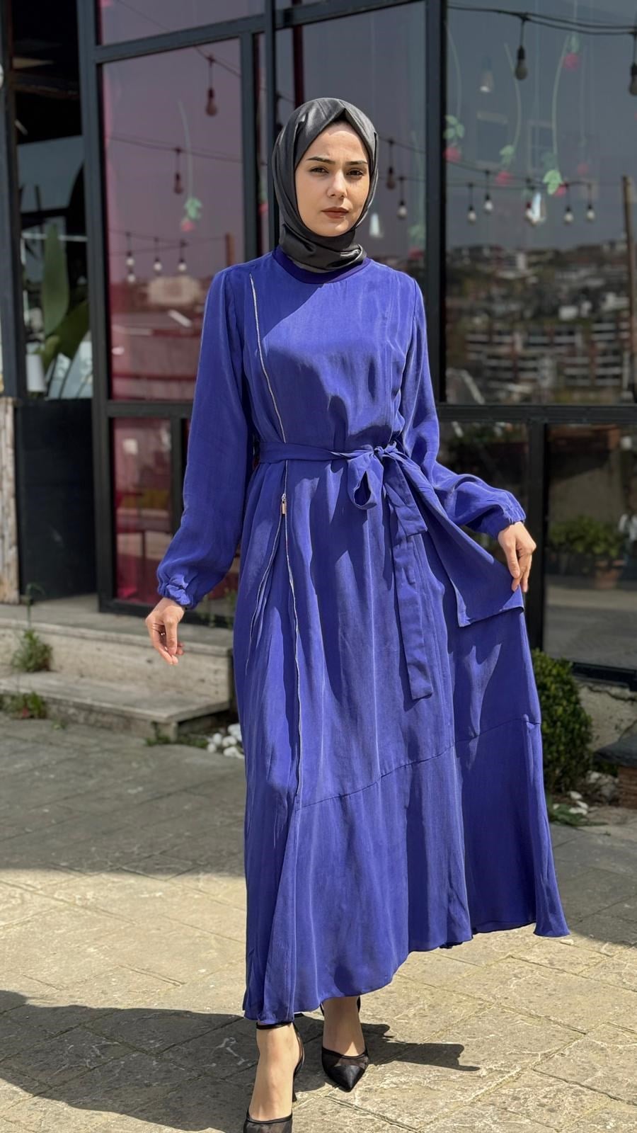 Misswhence Fermuar Detaylı Elbise 39809