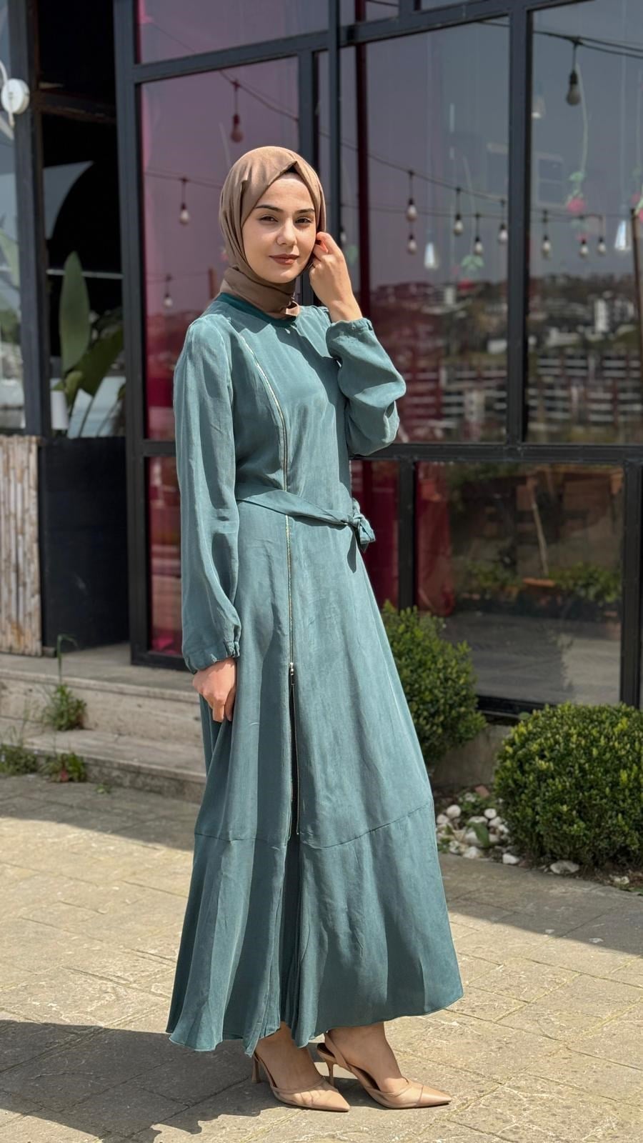 Misswhence Fermuar Detaylı Elbise 39809