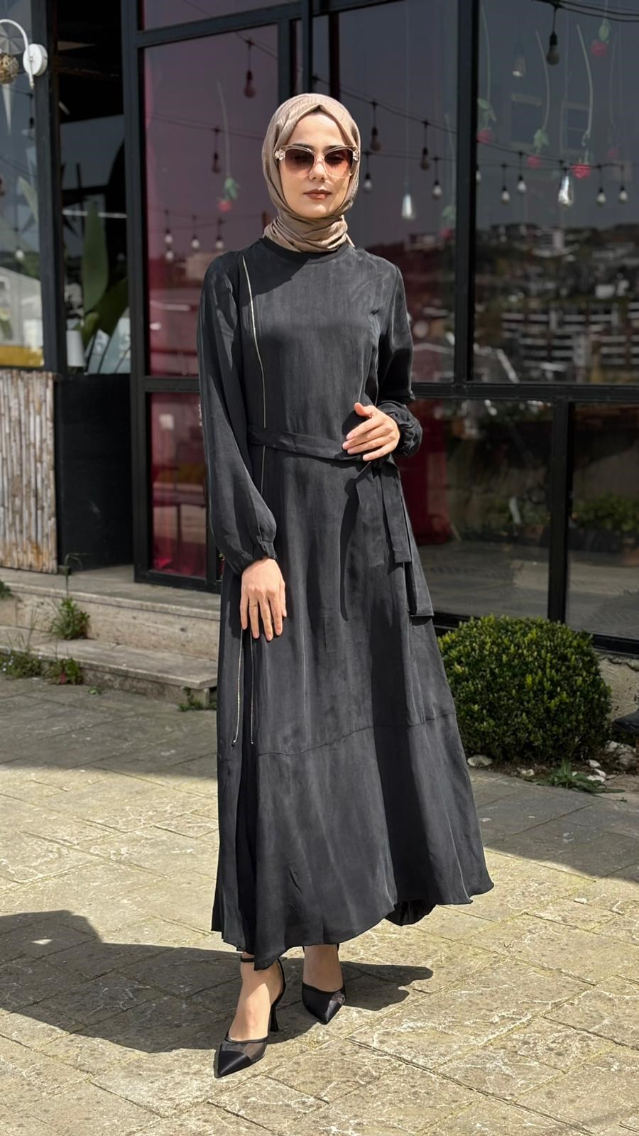 Misswhence Fermuar Detaylı Elbise 39809
