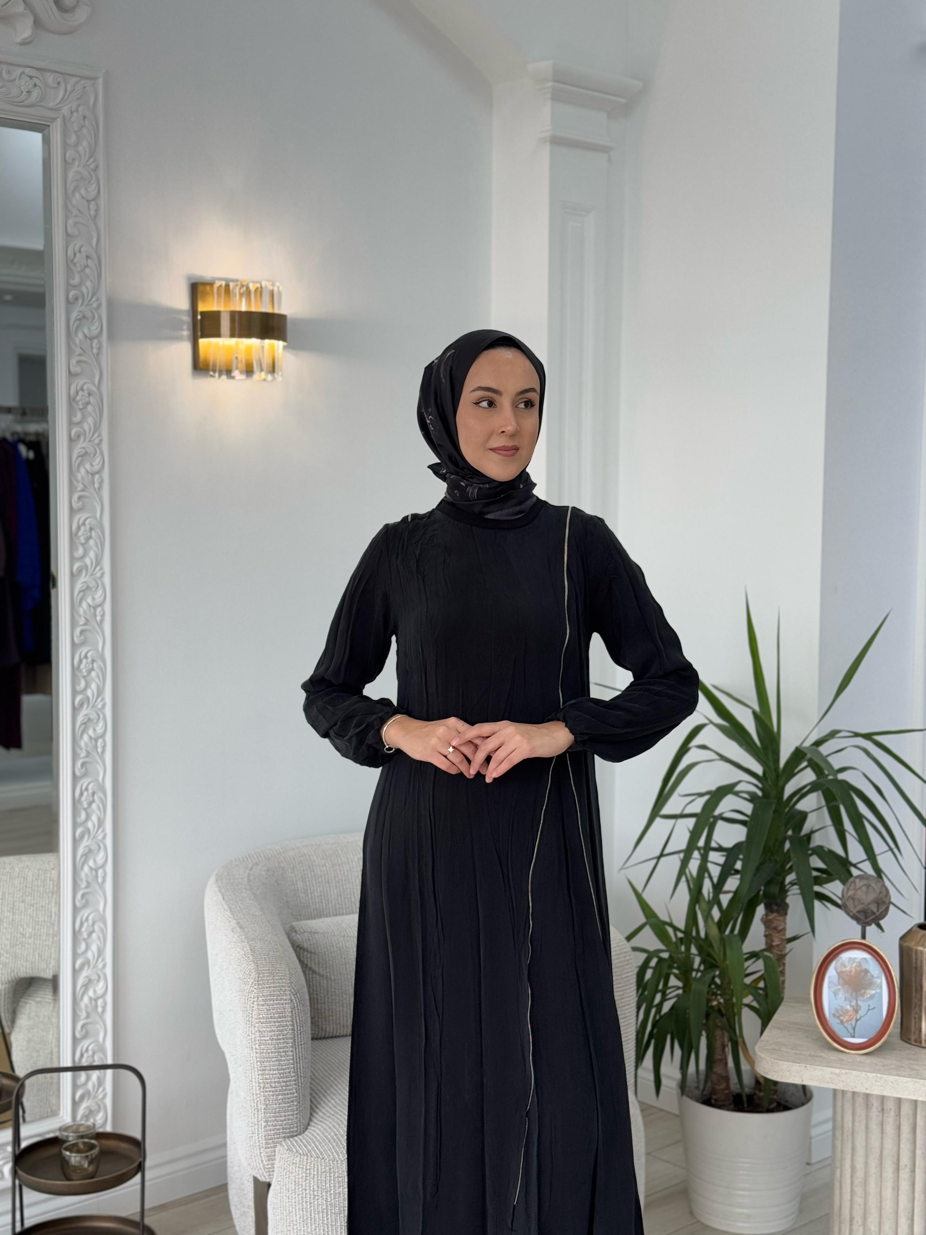 Misswhence Fermuar Detaylı Elbise Siyah 37830