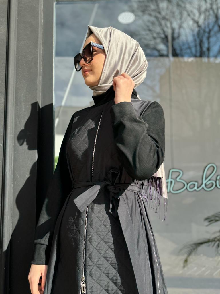 Misswhence Fermuar Plise Detaylı Elbise Siyah 34800