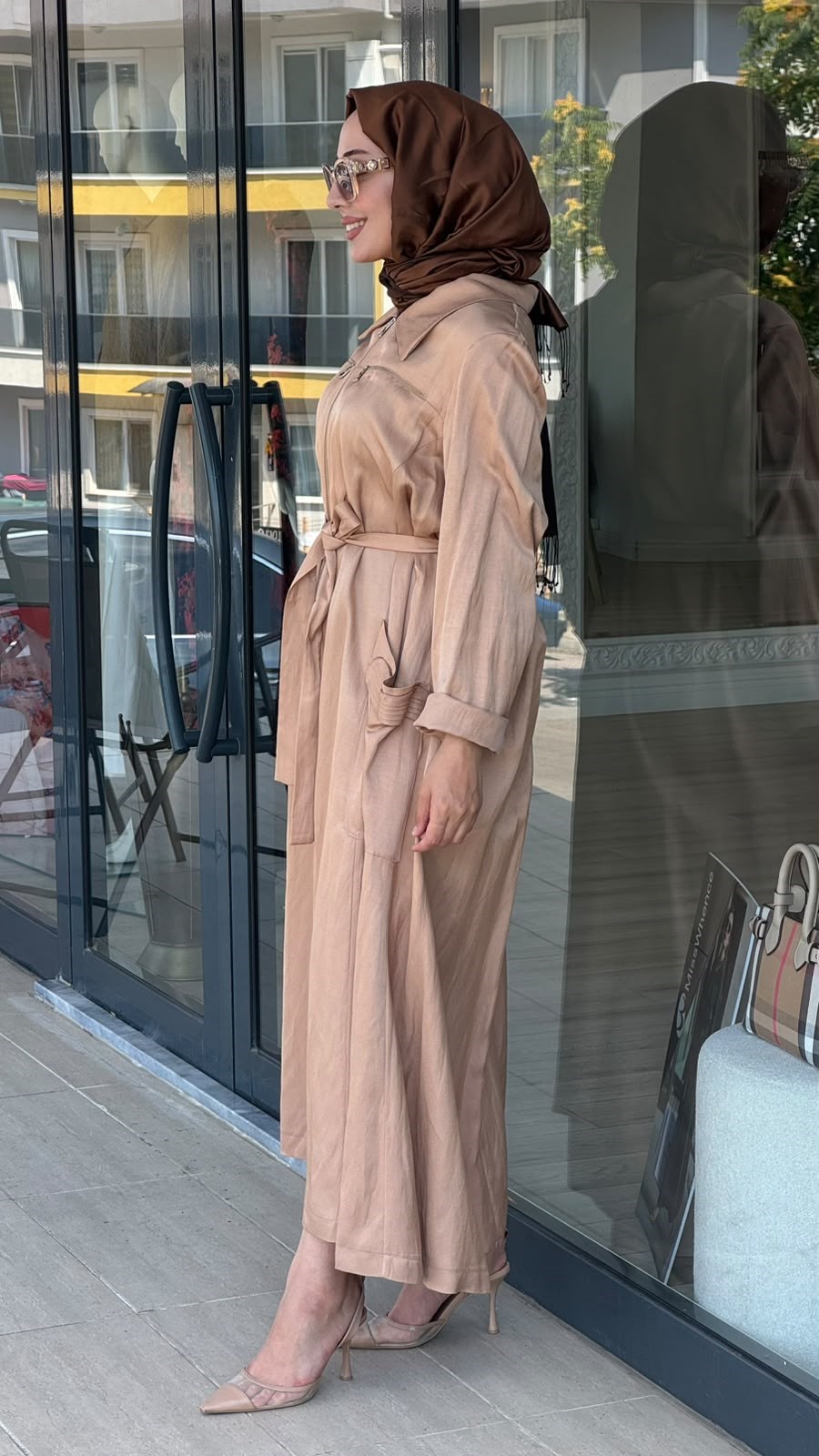 Misswhence Fermuarlı Pardesü Camel 37515