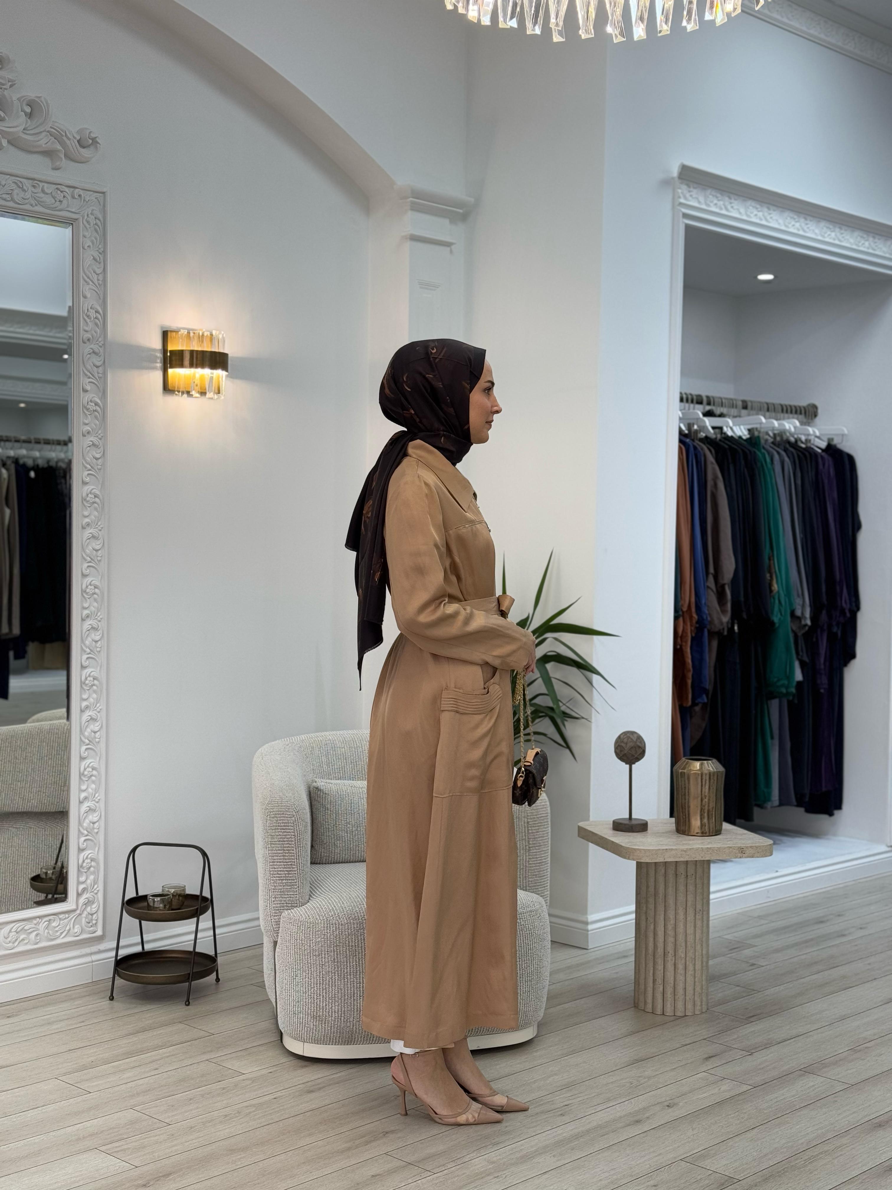 Misswhence Fermuarlı Pardesü Camel 37515