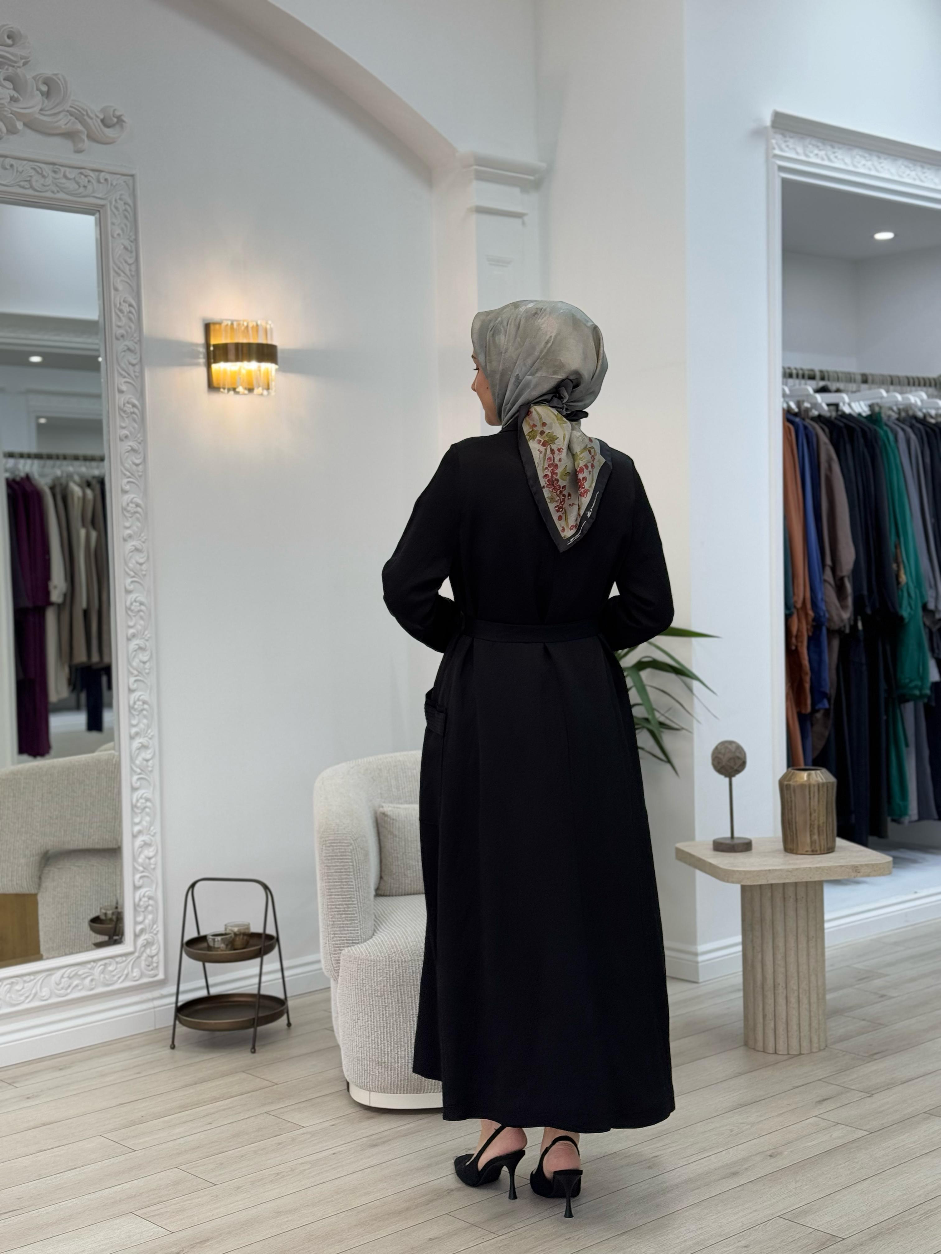 Misswhence Fermuarlı Pardesü Siyah 37515