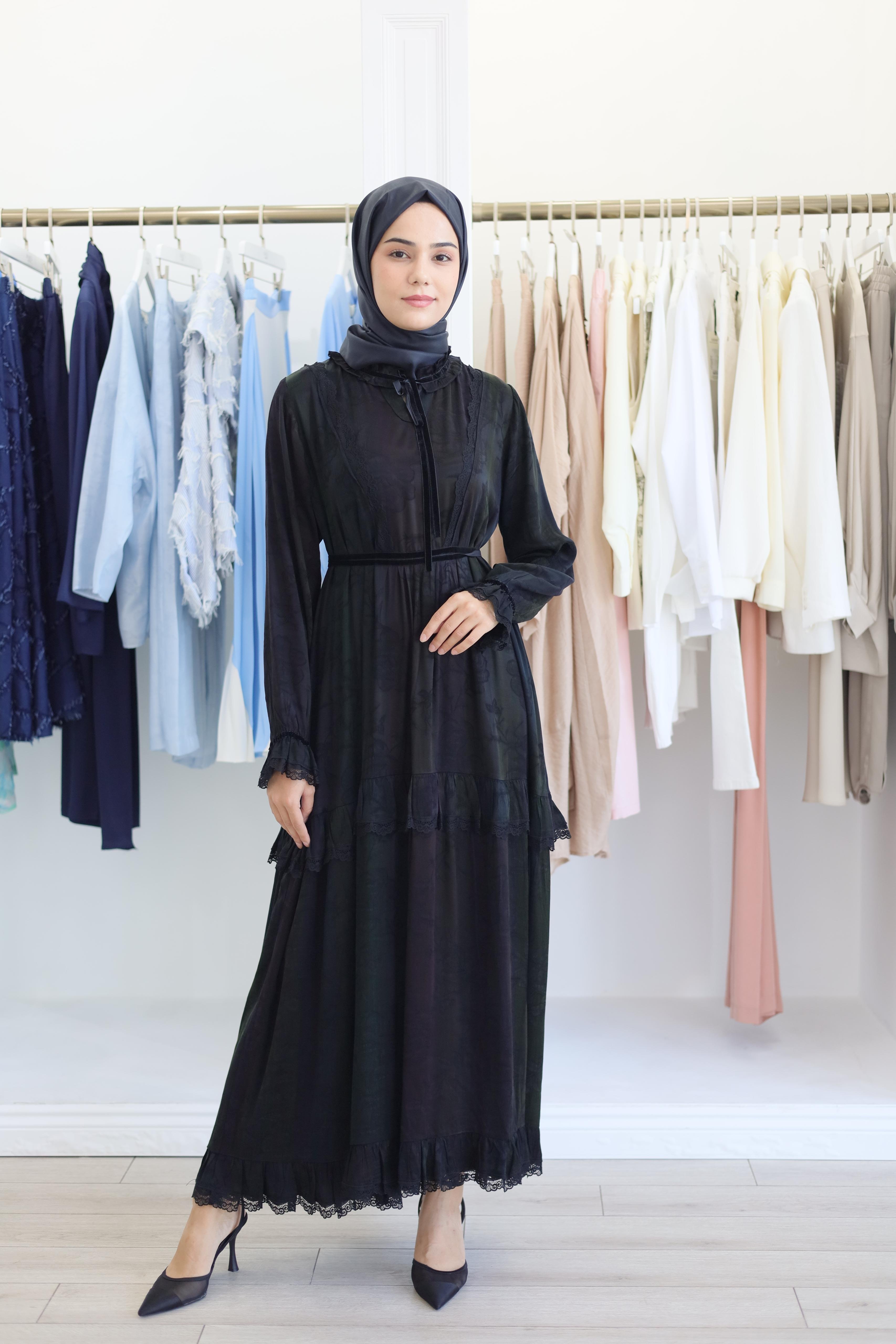 Misswhence Gökkuşağı Jakar Elbise 38805