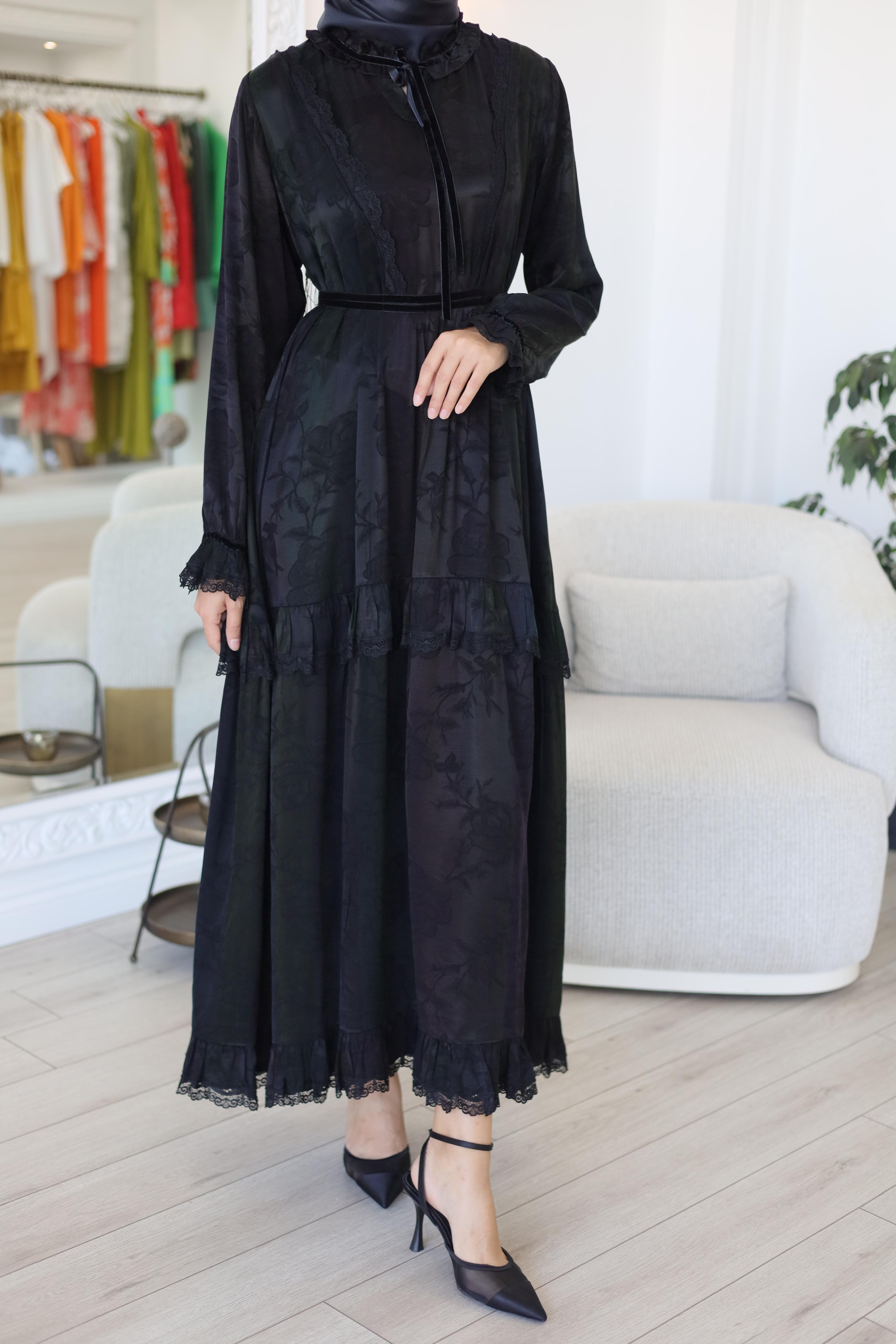 Misswhence Gökkuşağı Jakar Elbise 38805