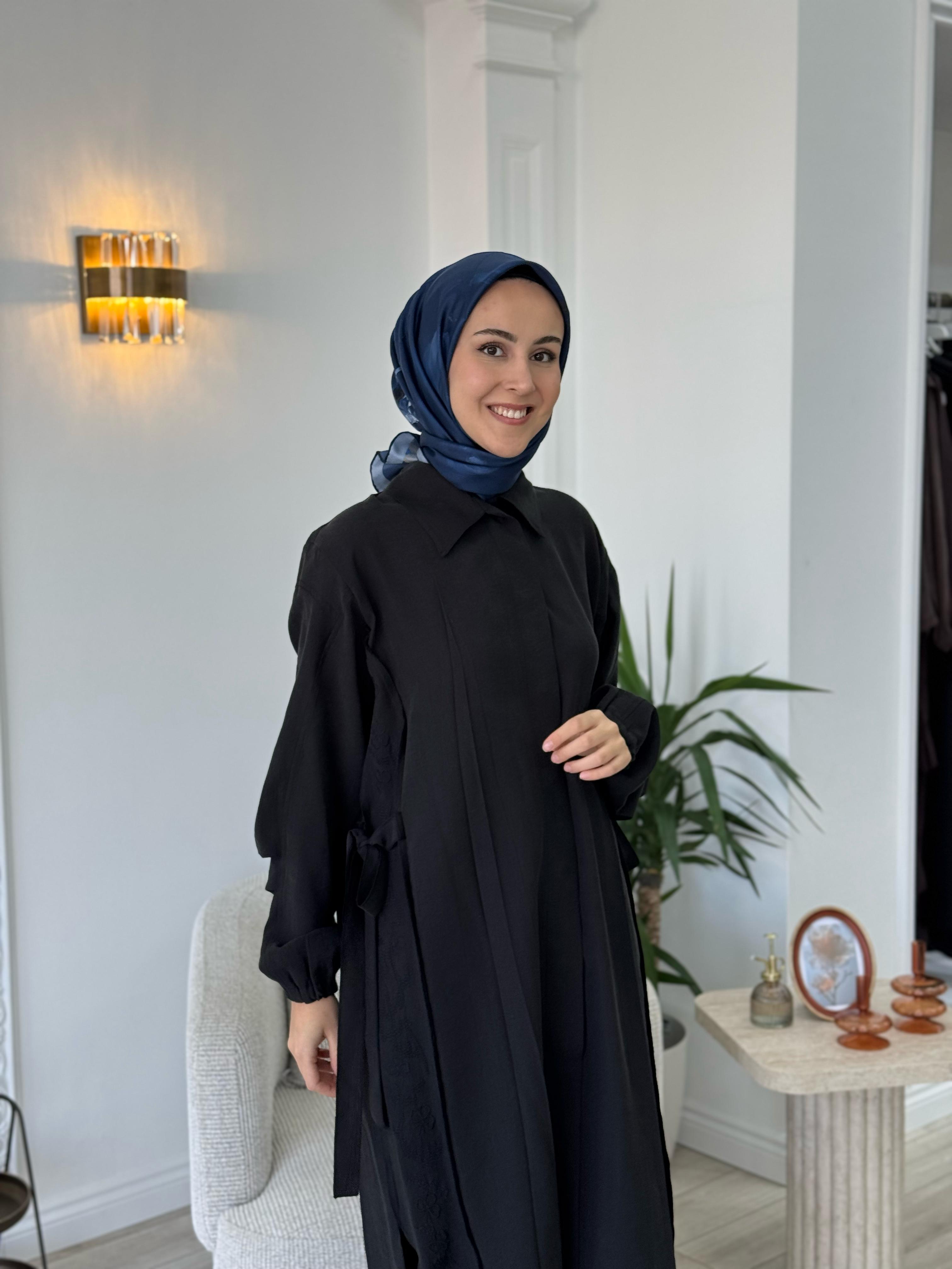 Misswhence Gömlek Pantolon Takım Siyah  37301