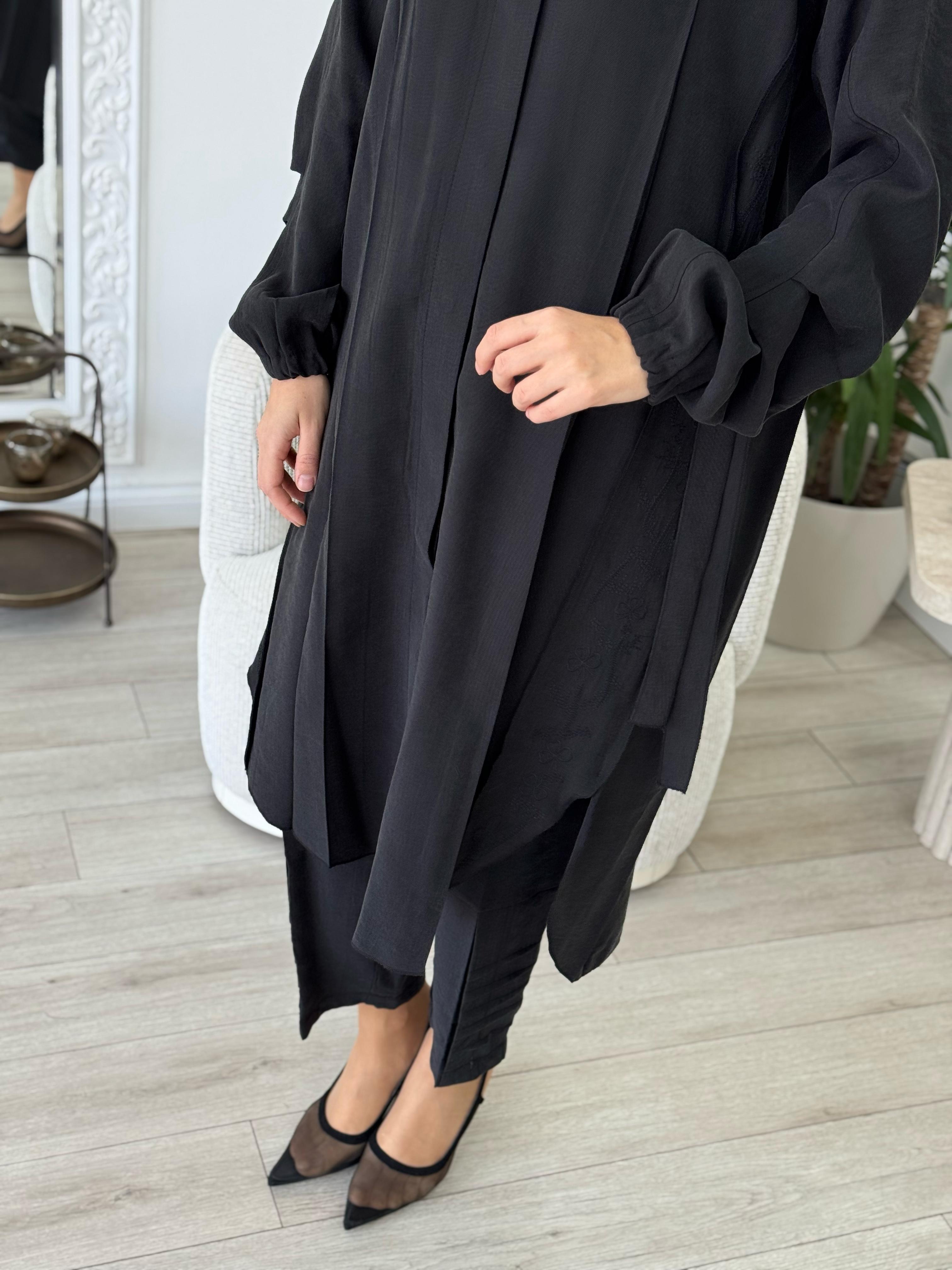 Misswhence Gömlek Pantolon Takım Siyah  37301