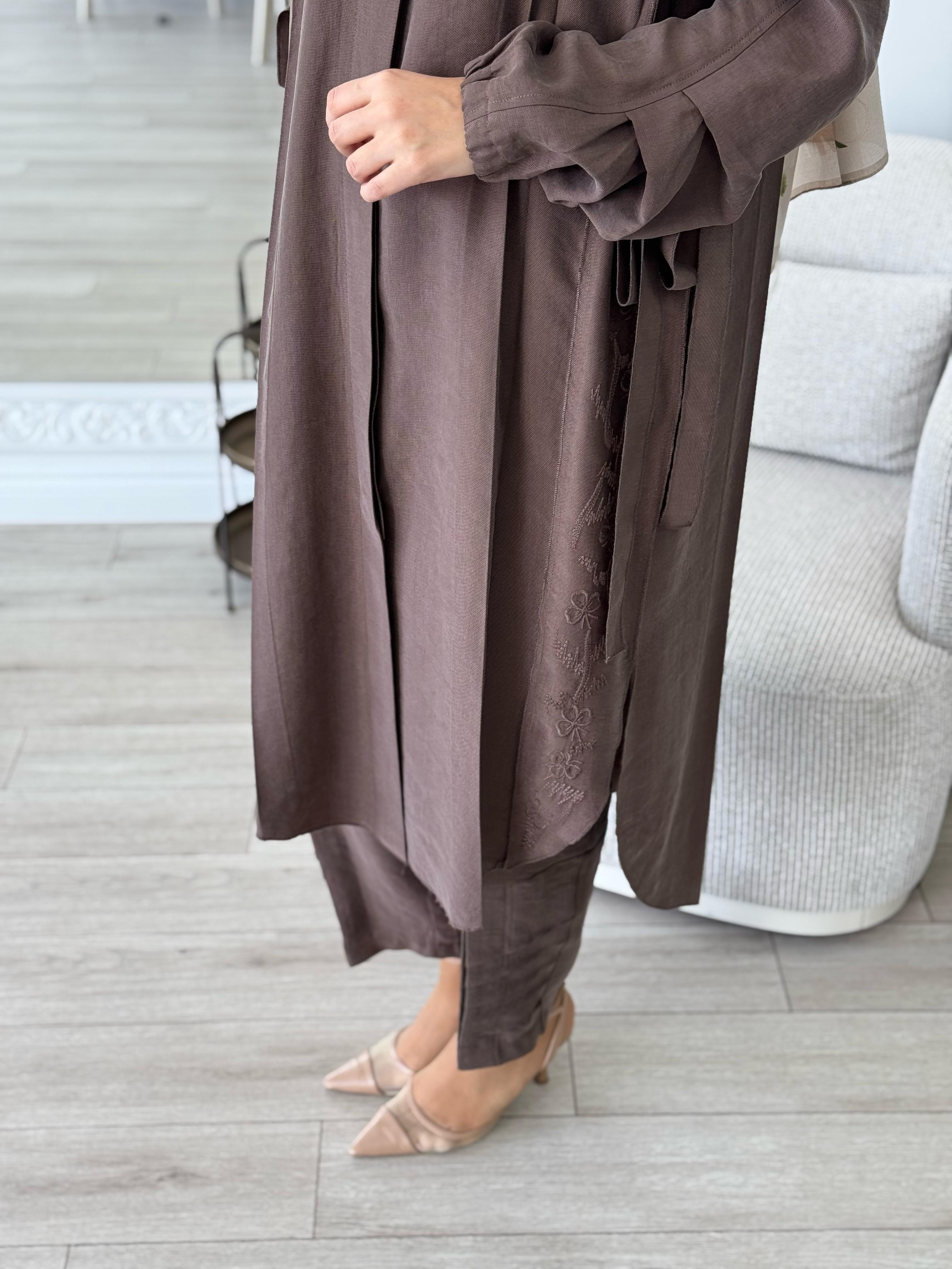 Misswhence Gömlek Pantolon Takım Vizon 37301