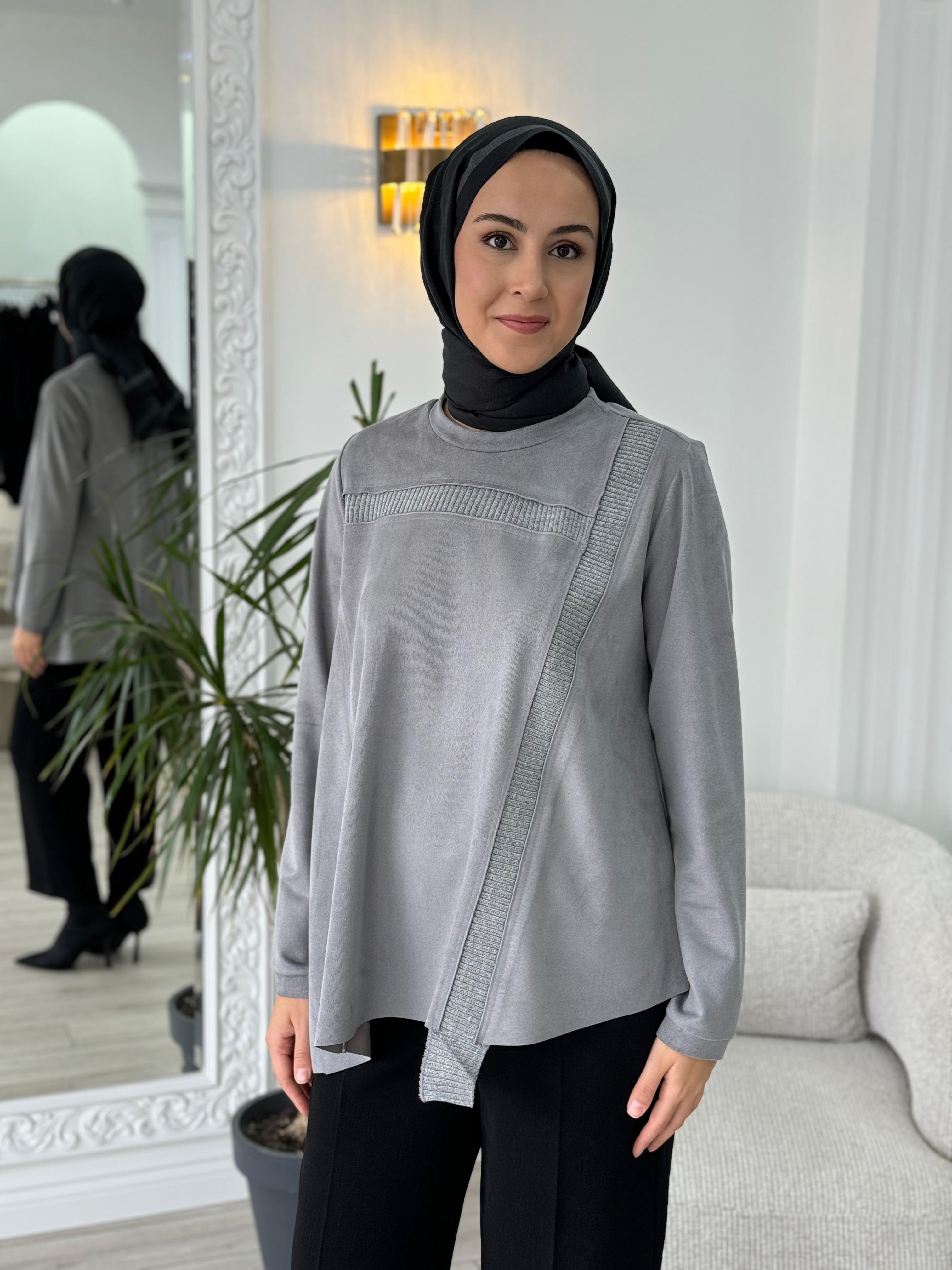 Misswhence Gri Tunik 36022