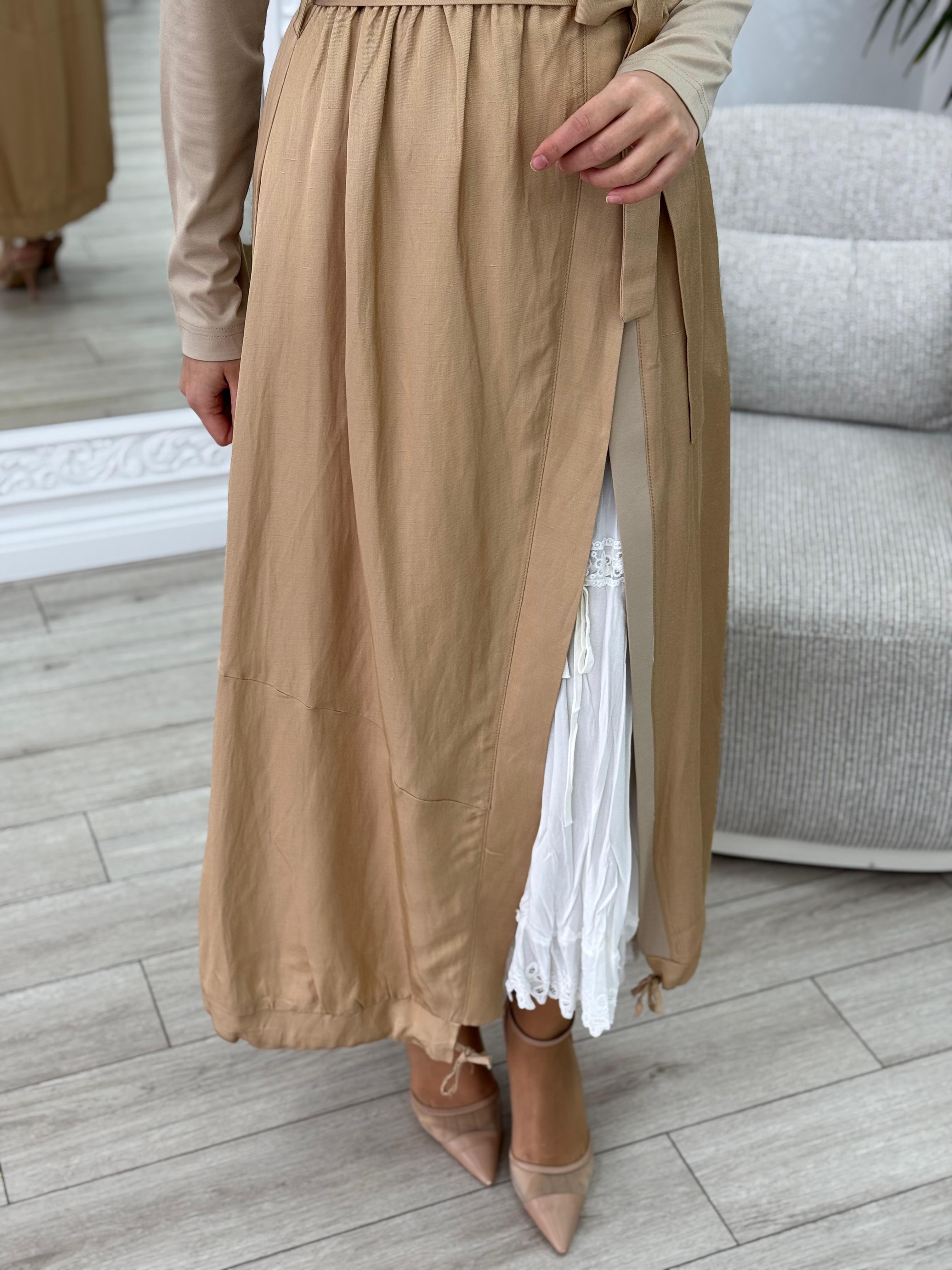 Misswhence İkili Elbise Camel 35806