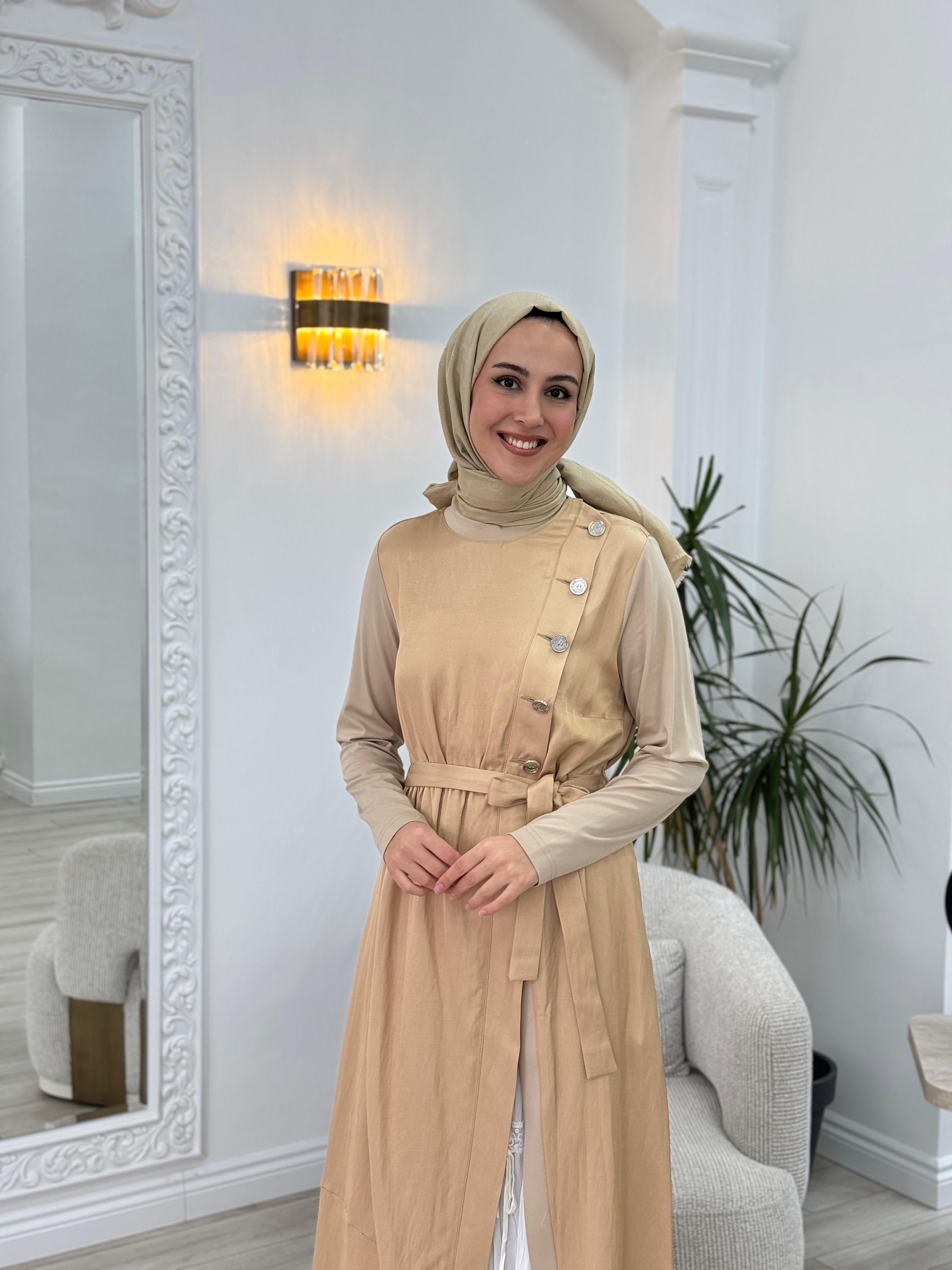 Misswhence İkili Elbise Camel 35806