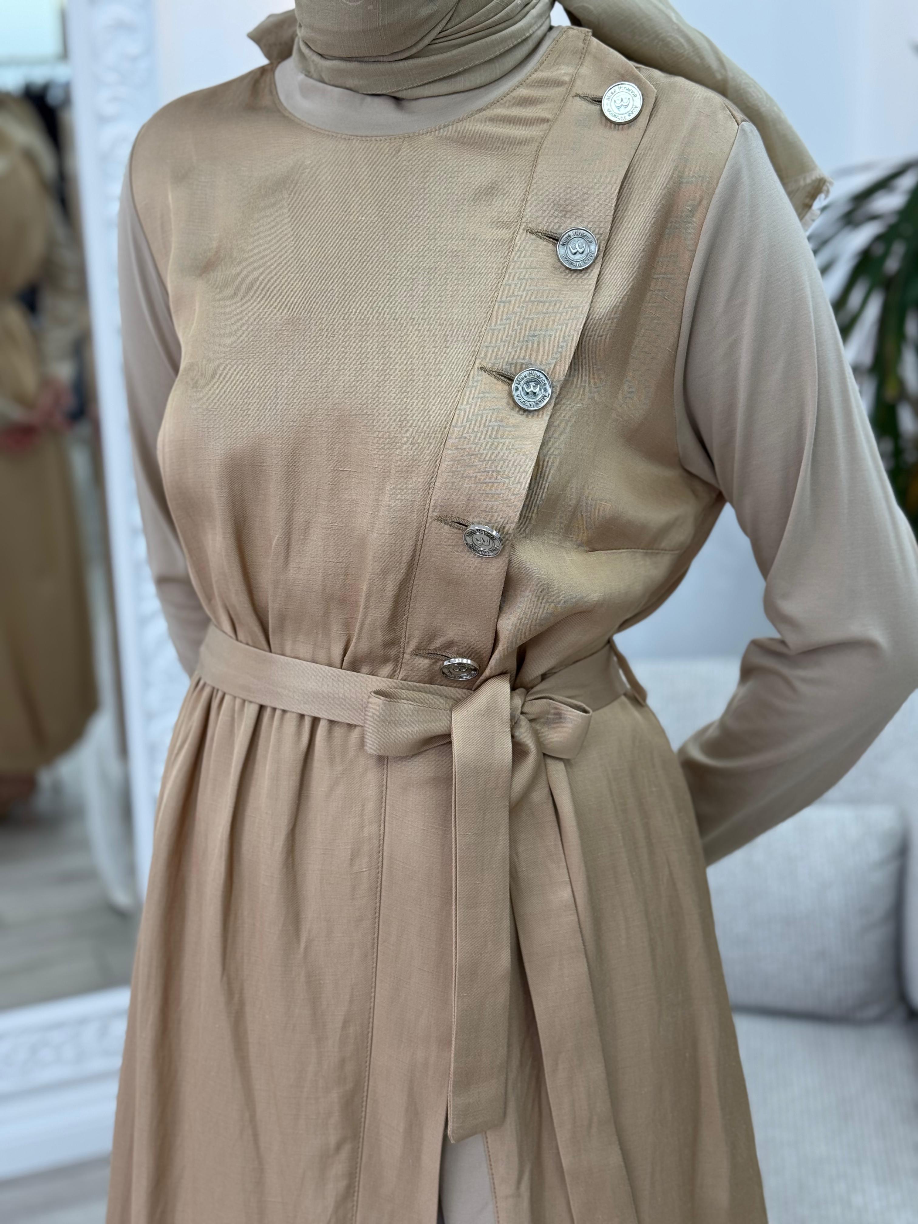 Misswhence İkili Elbise Camel 35806