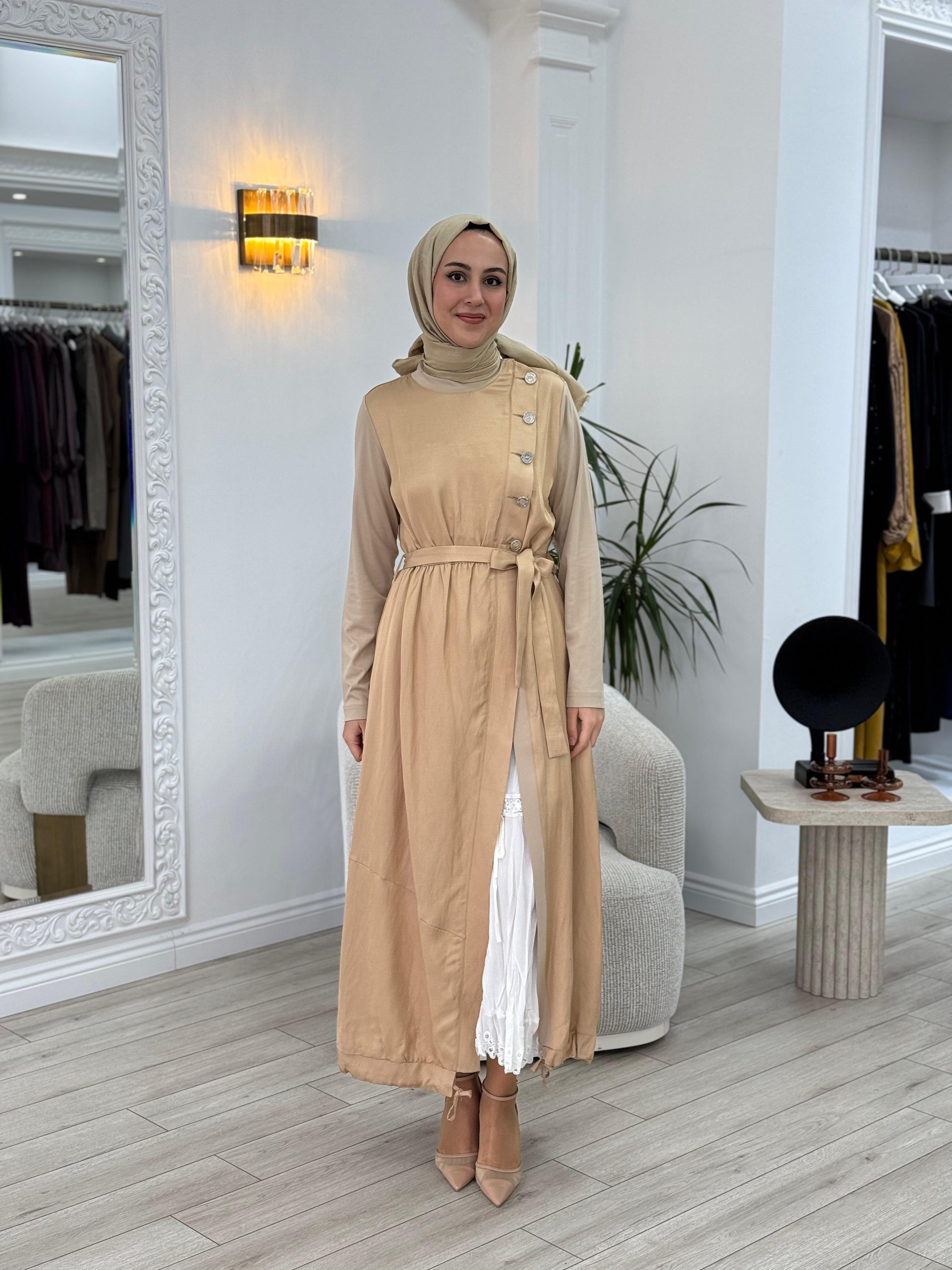 Misswhence İkili Elbise Camel 35806
