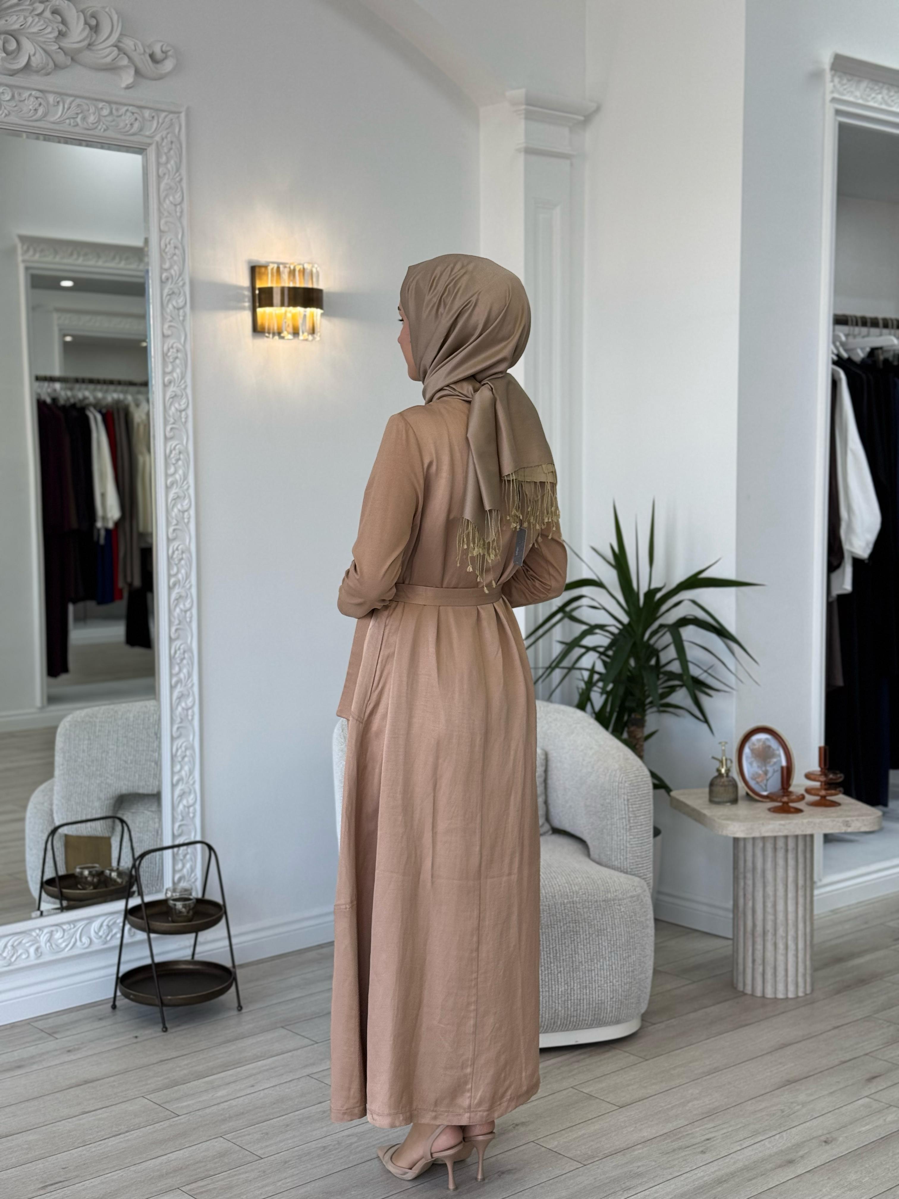 Misswhence İkili Elbise Camel 37806