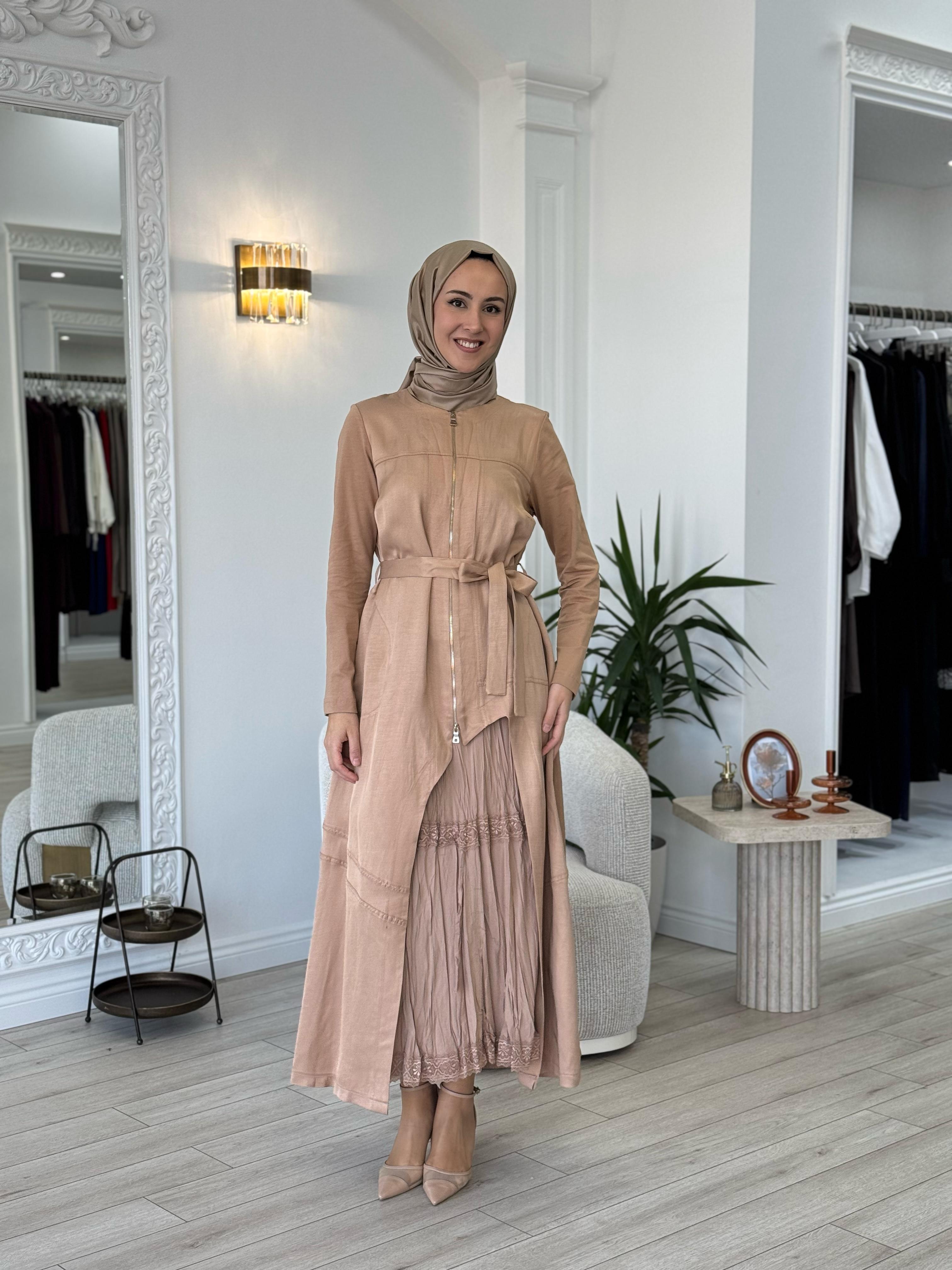 Misswhence İkili Elbise Camel 37806