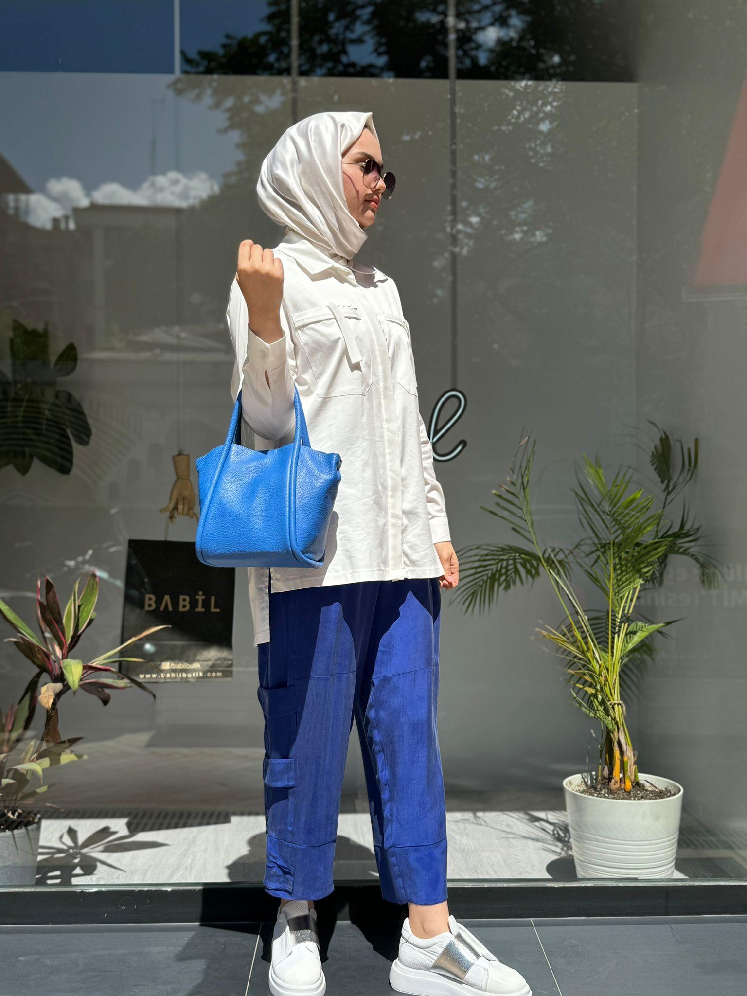 Misswhence İpek Pantolon Saks 35121
