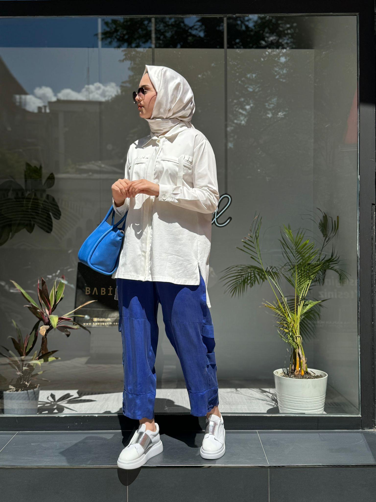 Misswhence İpek Pantolon Saks 35121