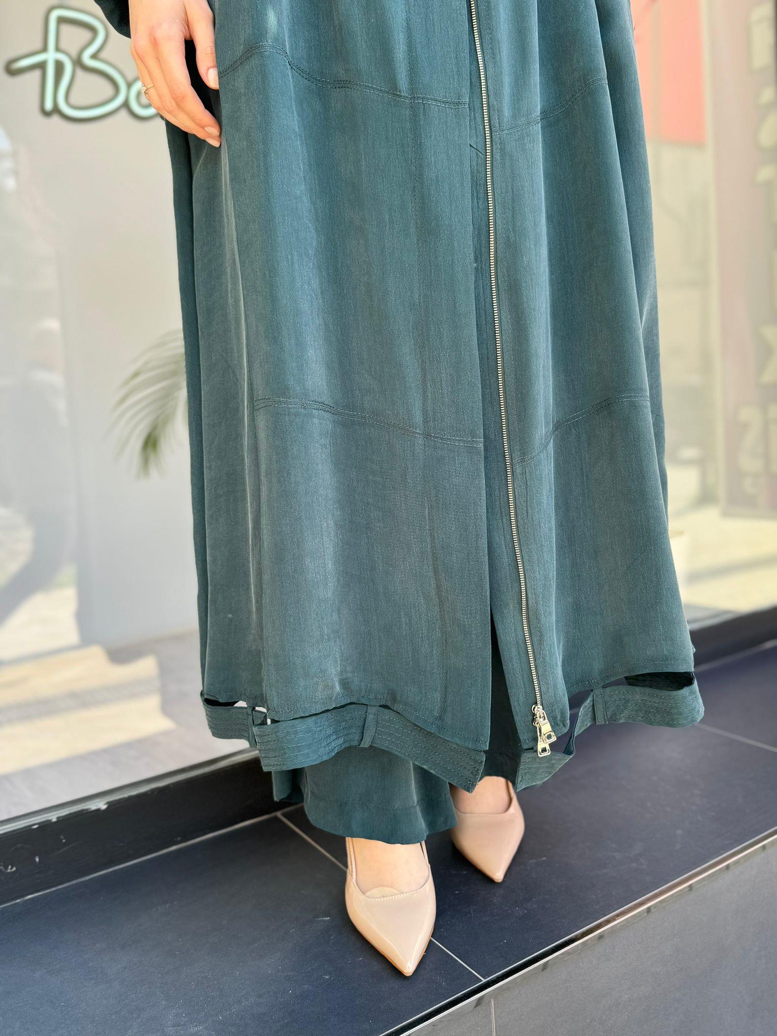 Misswhence İpek Pardesü Yeşil 35501