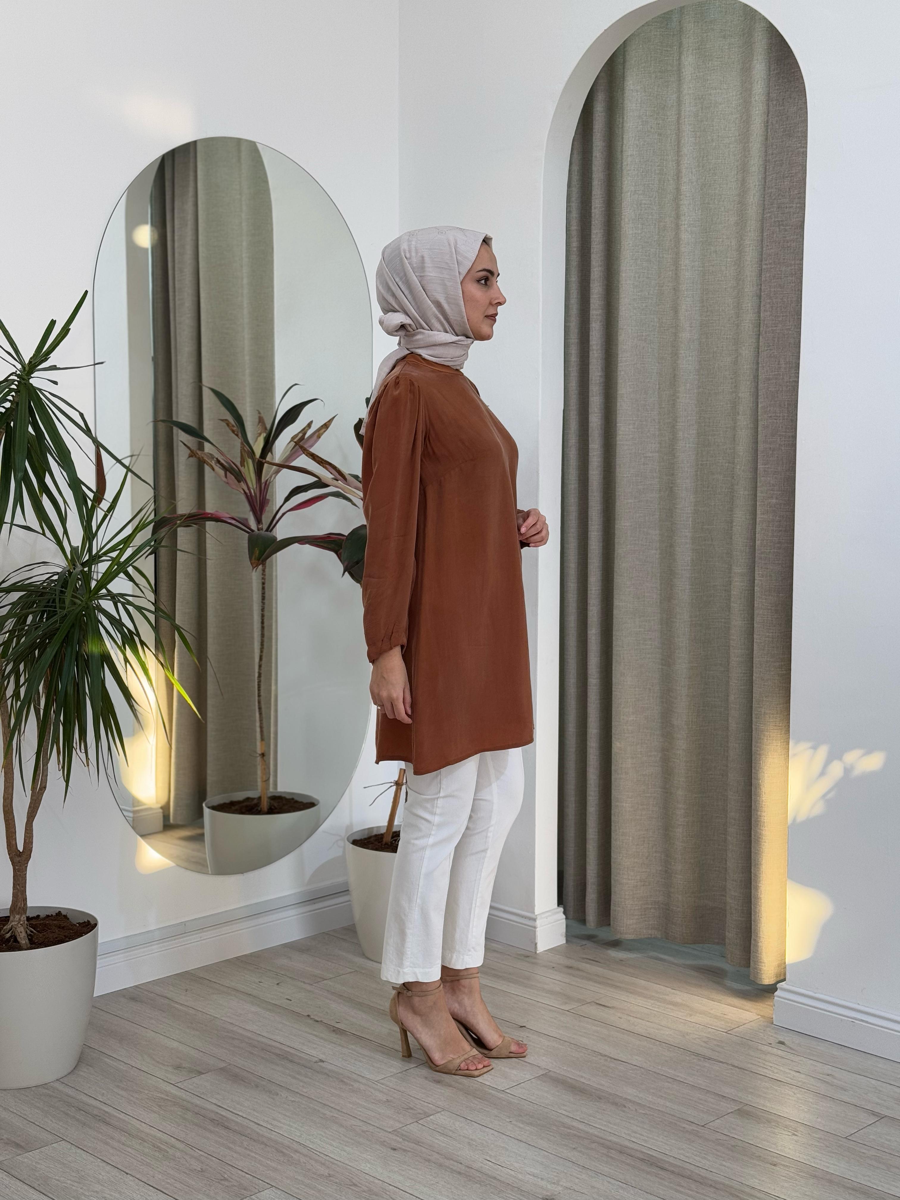 Misswhence İpek Tunik Bakır 37025