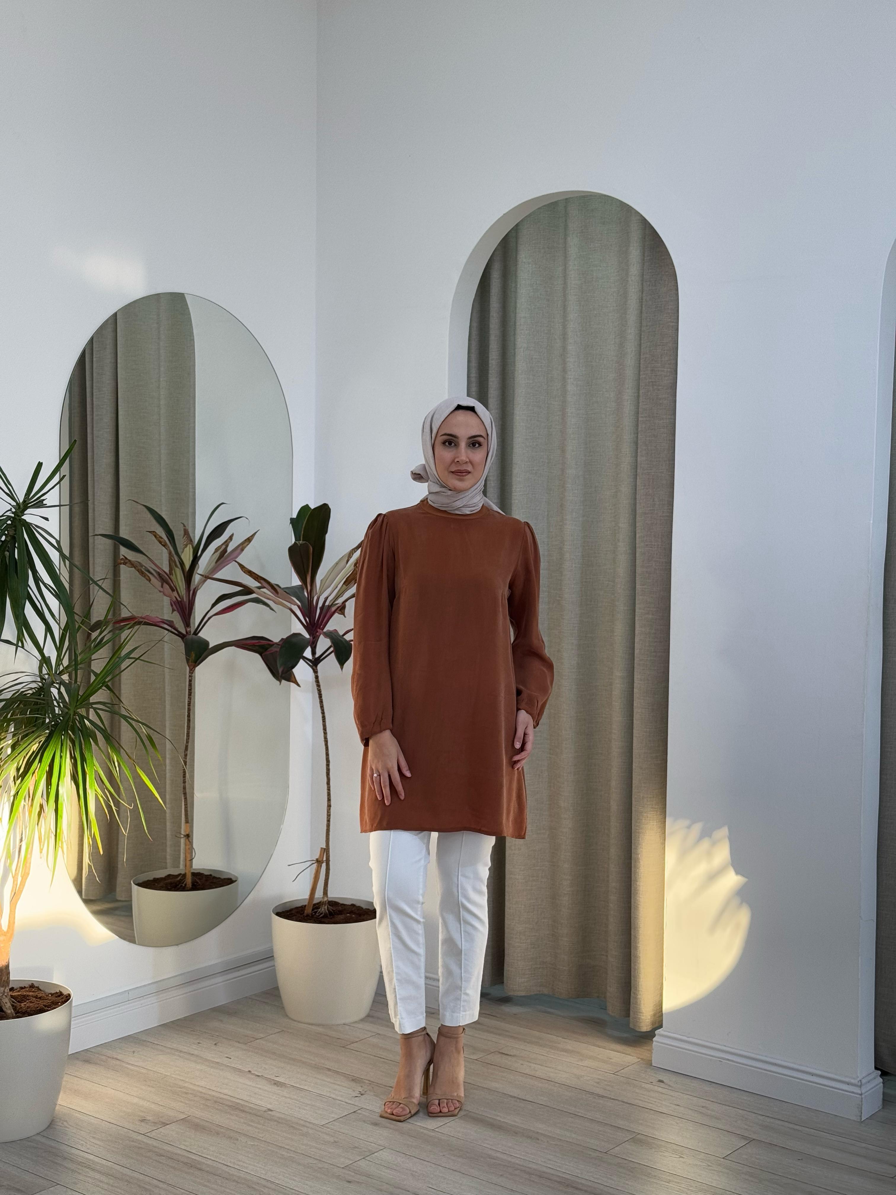 Misswhence İpek Tunik Bakır 37025