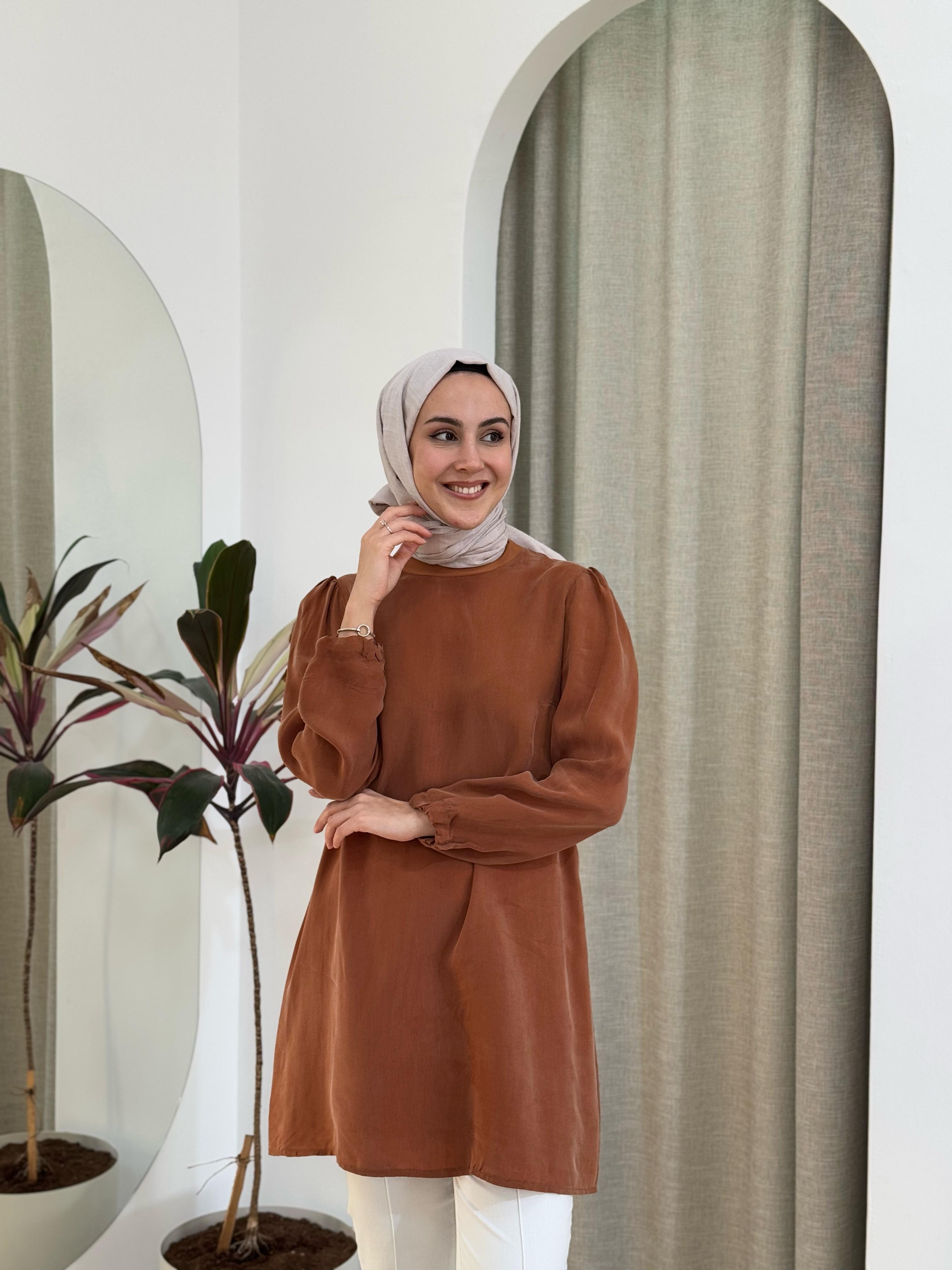 Misswhence İpek Tunik Bakır 37025