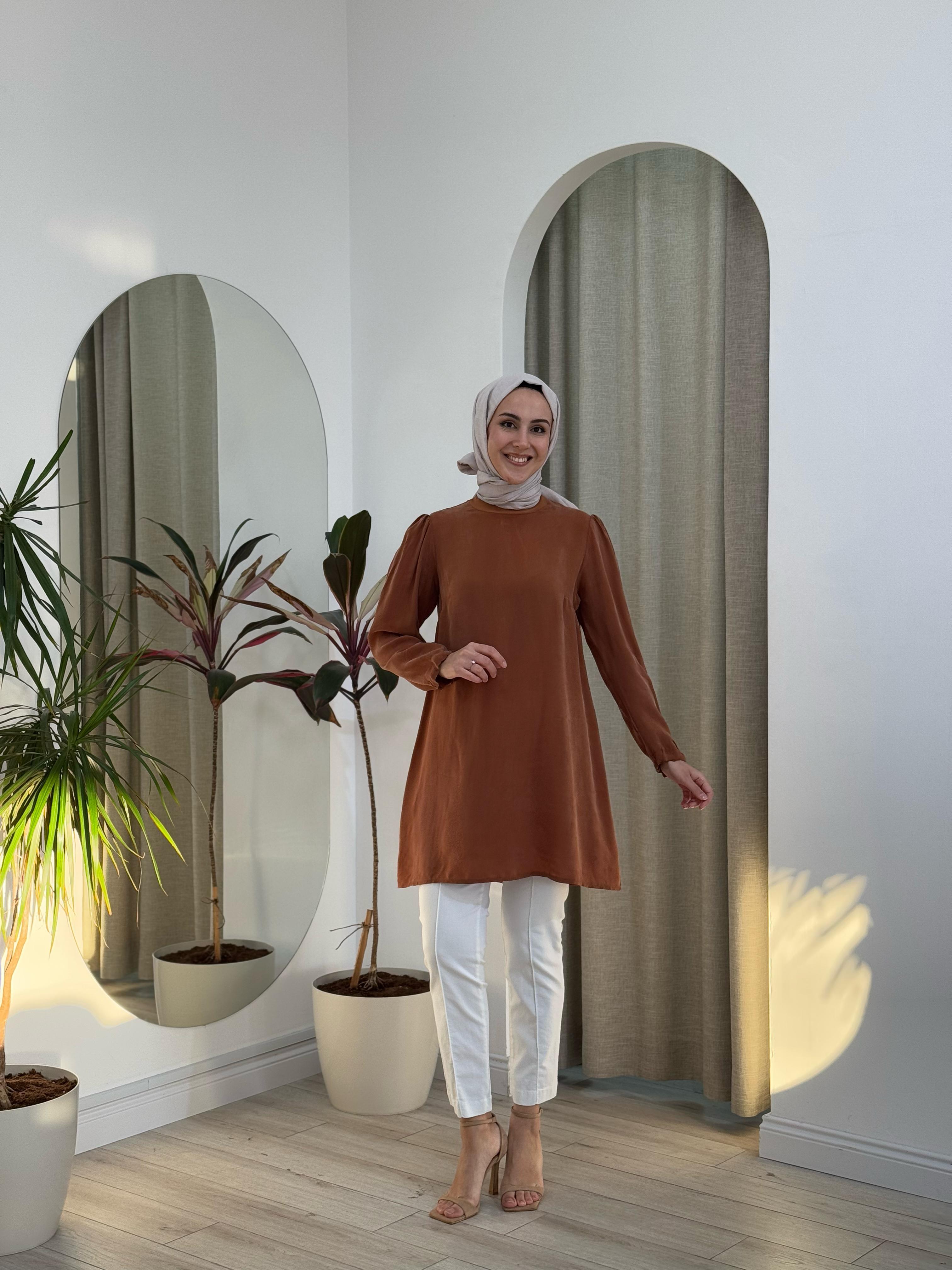 Misswhence İpek Tunik Bakır 37025