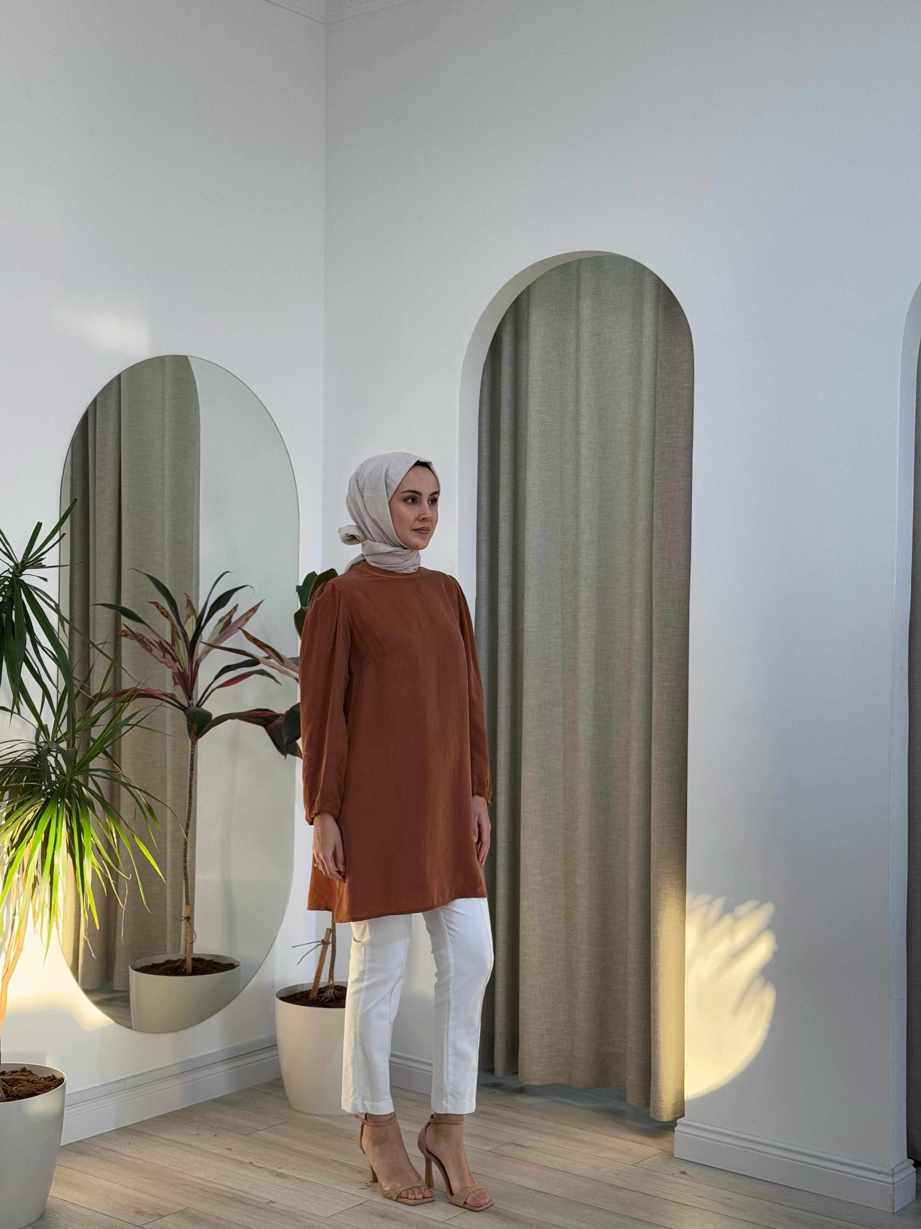 Misswhence İpek Tunik Bakır 37025