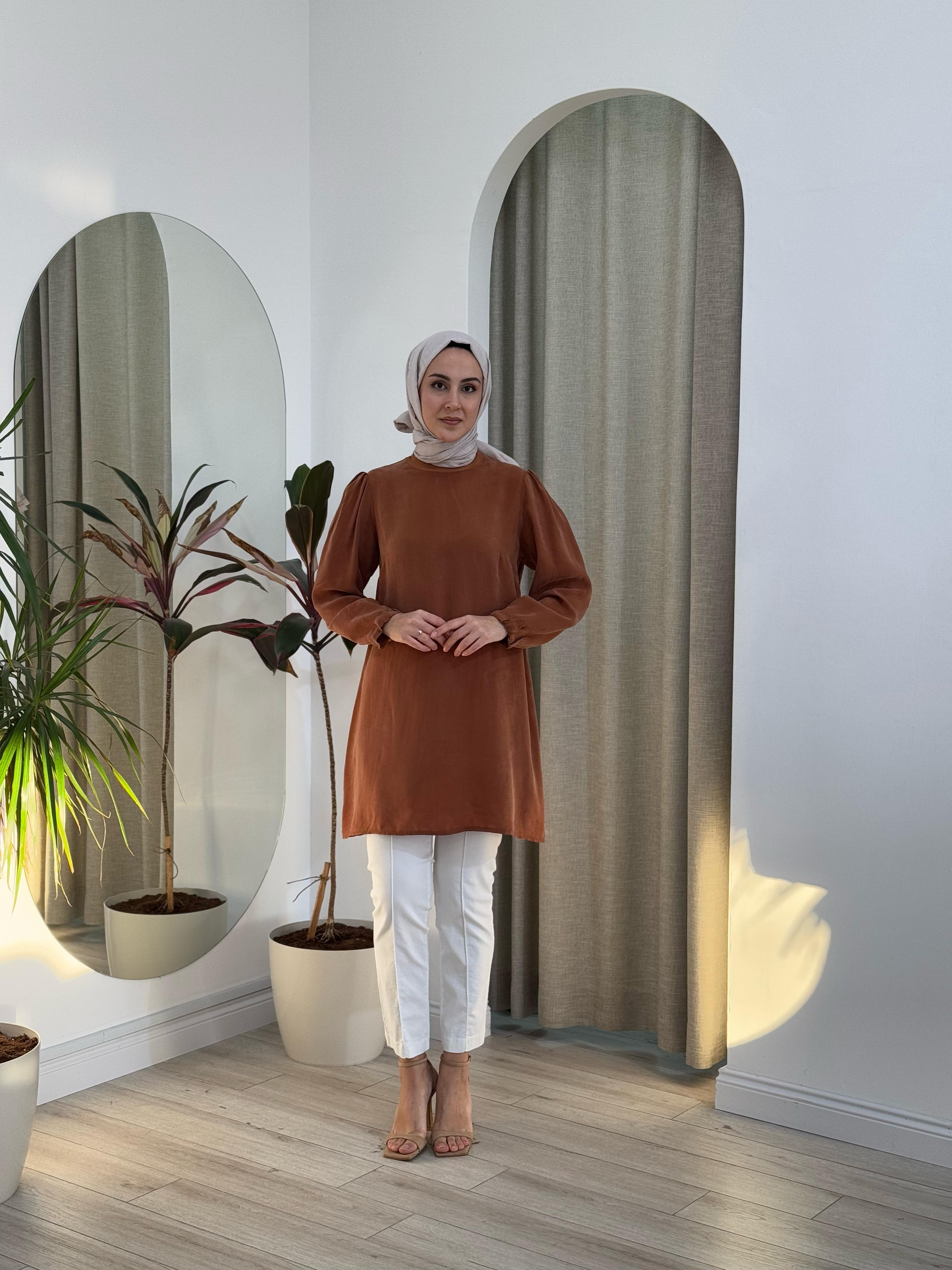 Misswhence İpek Tunik Bakır 37025