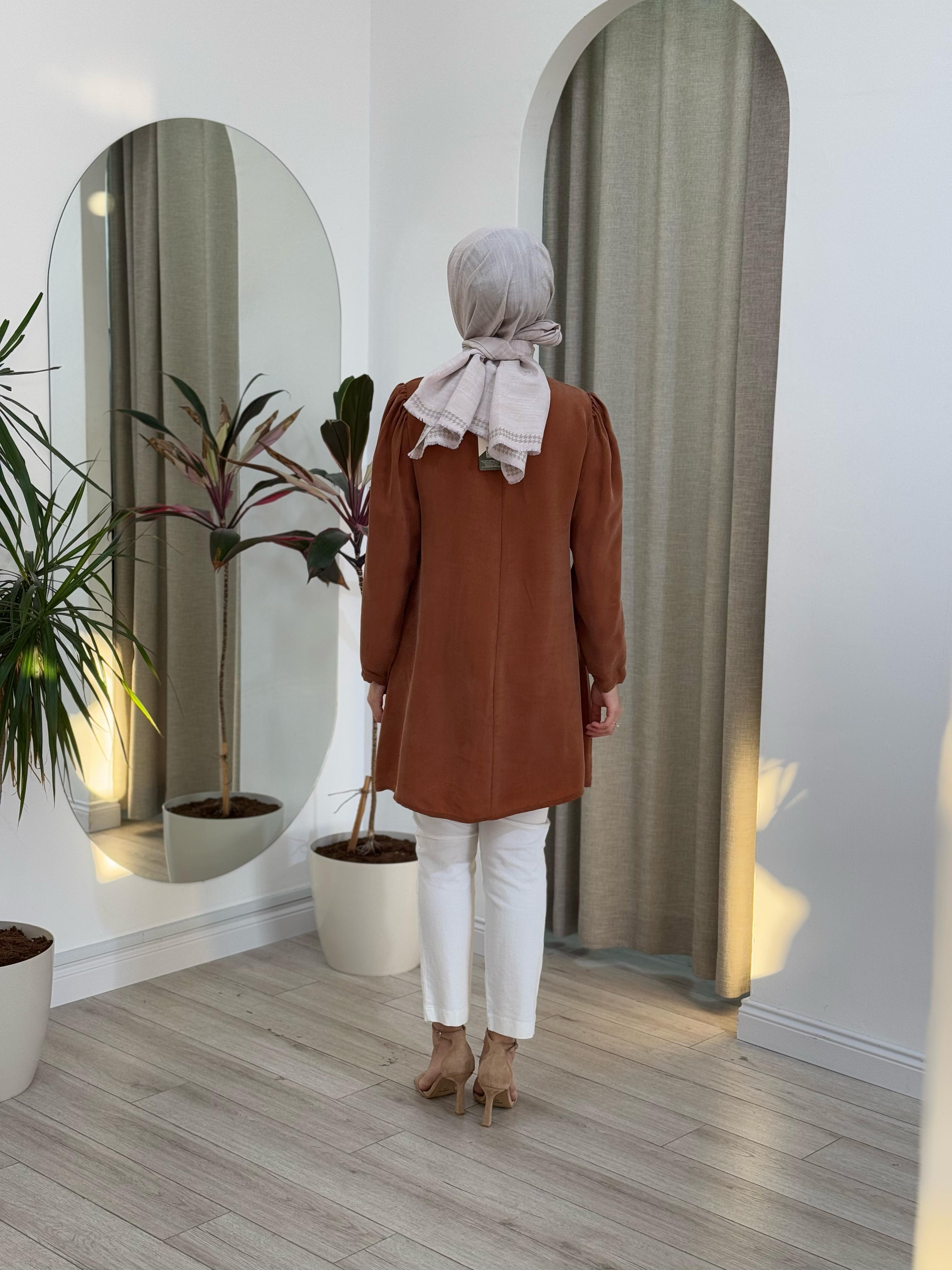 Misswhence İpek Tunik Bakır 37025