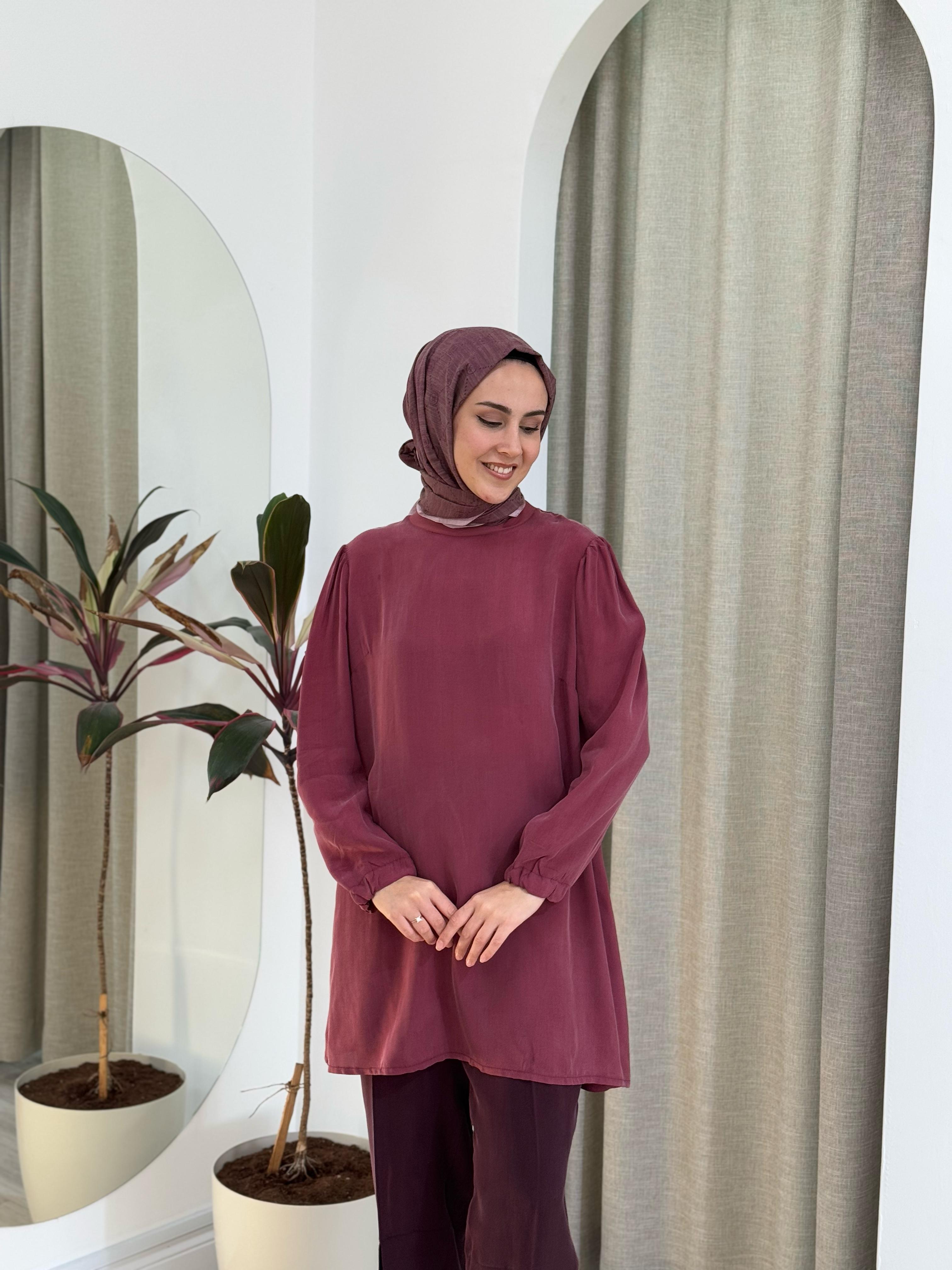 Misswhence İpek Tunik Gül Kurusu 37025