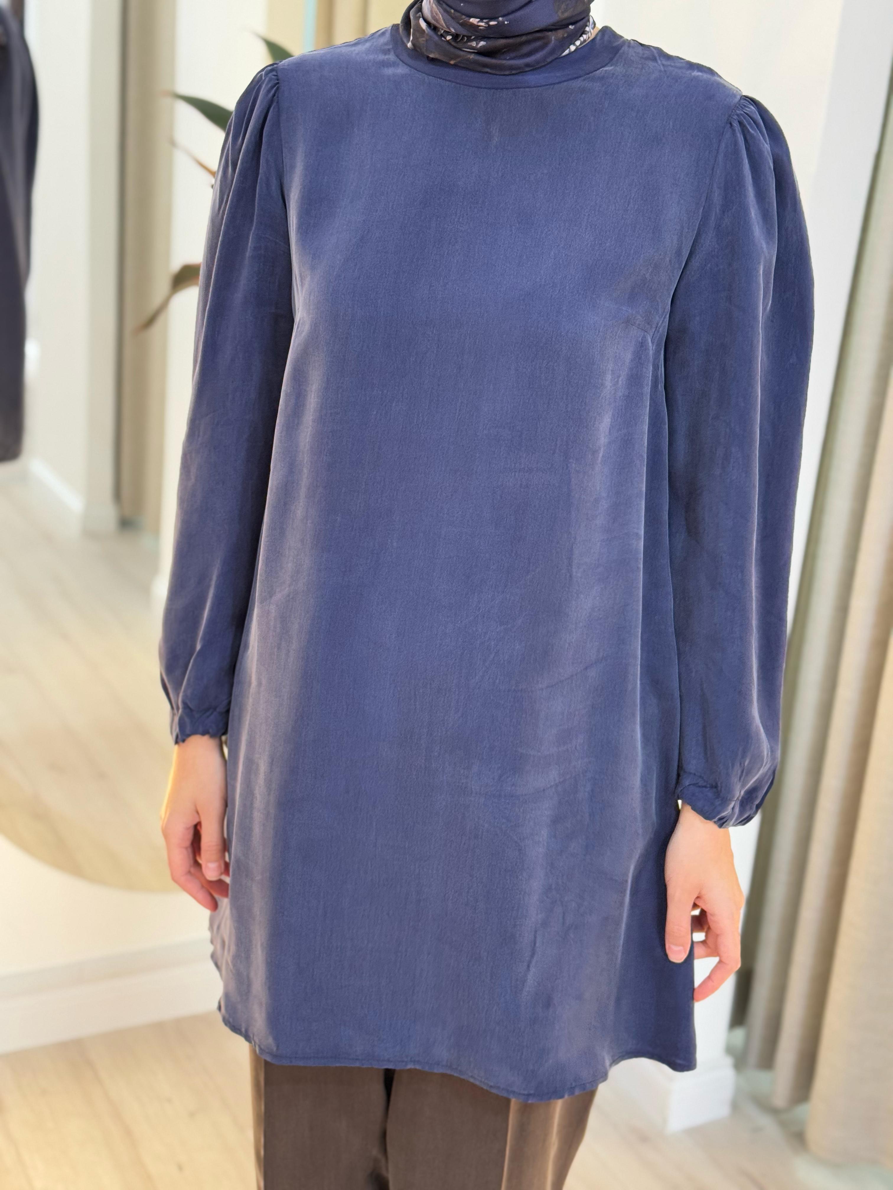 Misswhence İpek Tunik İndigo 37025