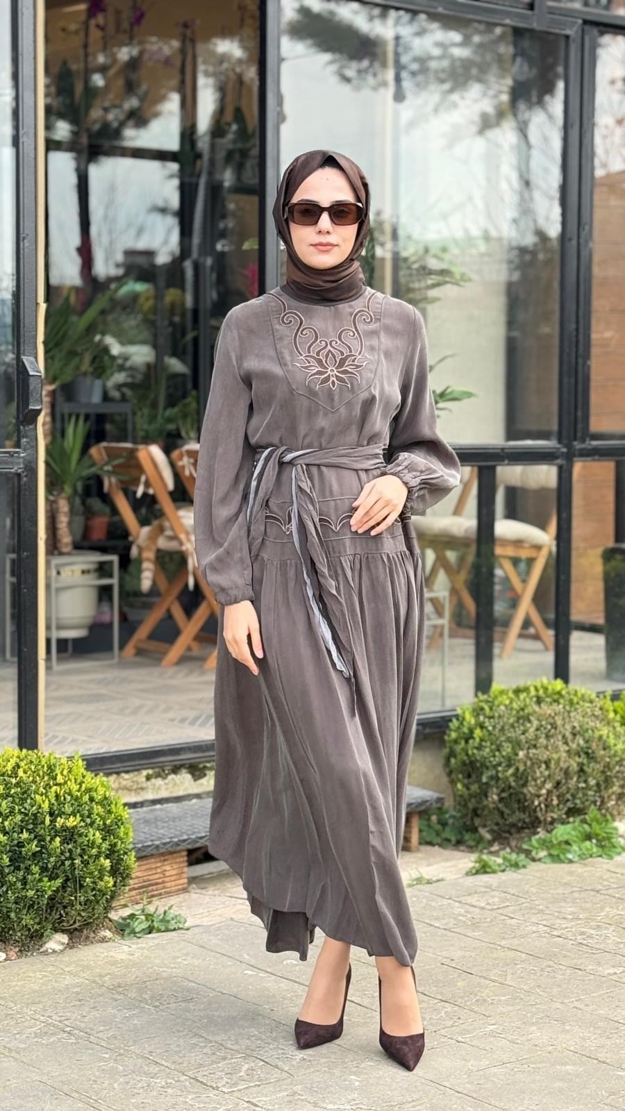 Misswhence İşlemeli Elbise 39820
