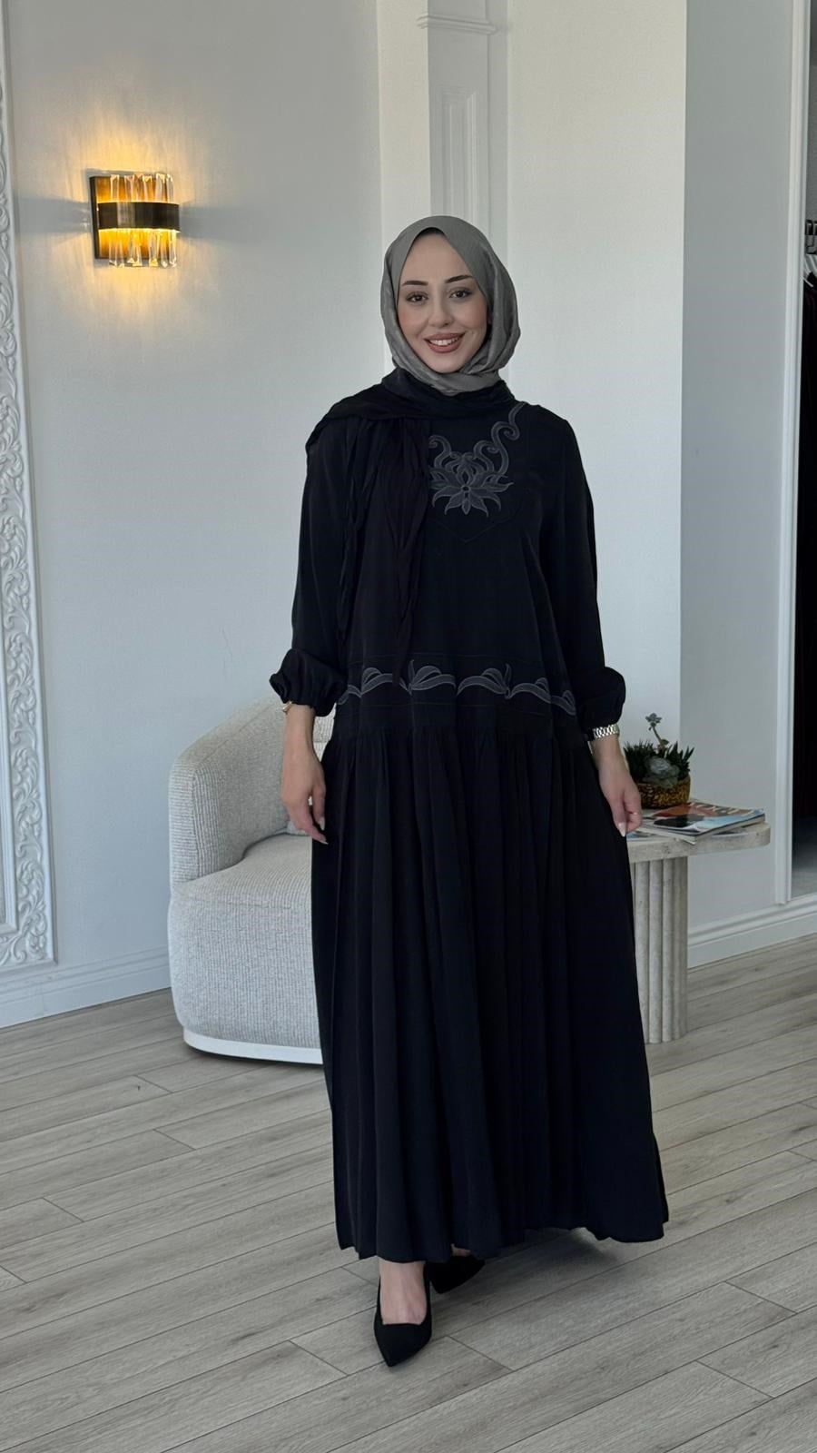 Misswhence İşlemeli Elbise 39820